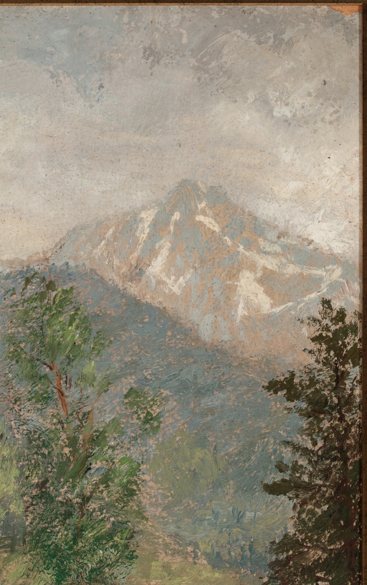 LESTER GILLETTE (1855-1940) OIL ON ARTIST'S BOARD