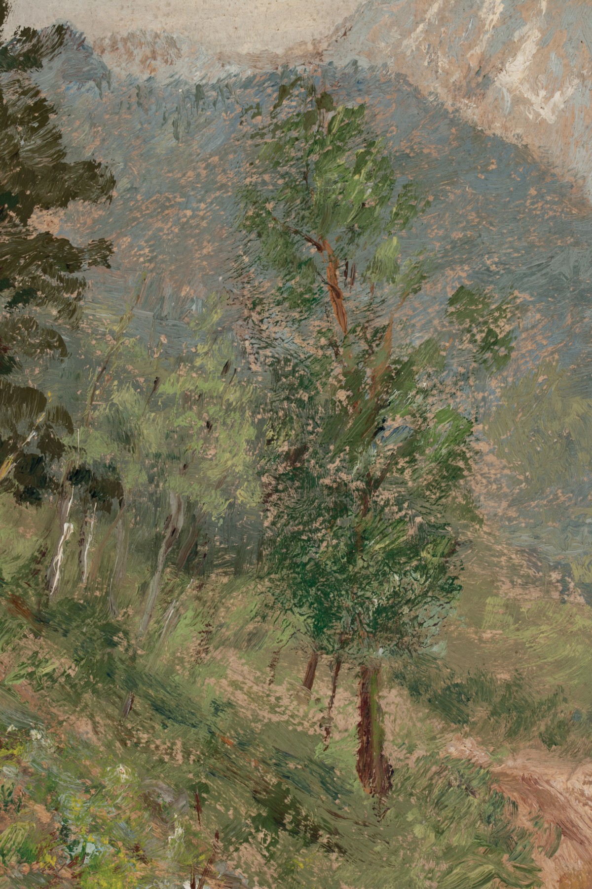 LESTER GILLETTE (1855-1940) OIL ON ARTIST'S BOARD