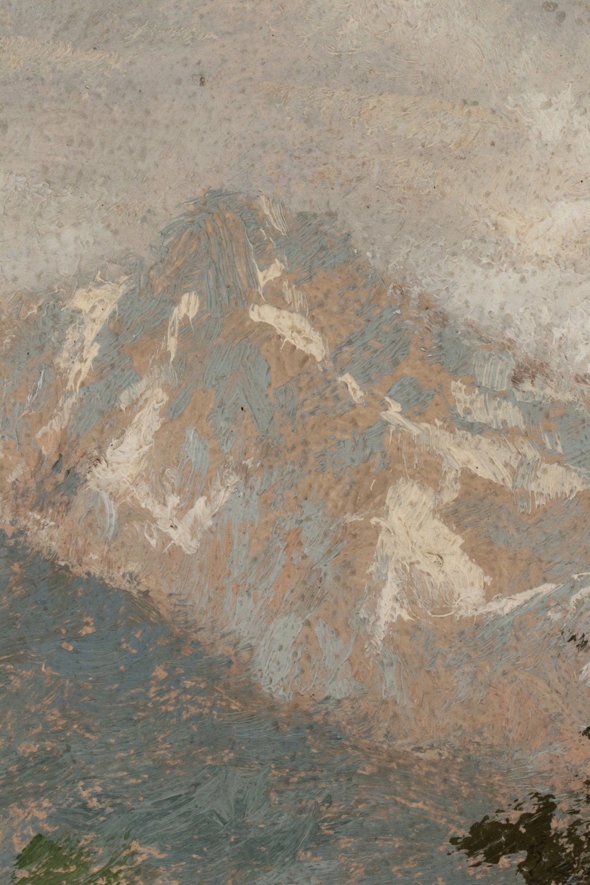 LESTER GILLETTE (1855-1940) OIL ON ARTIST'S BOARD