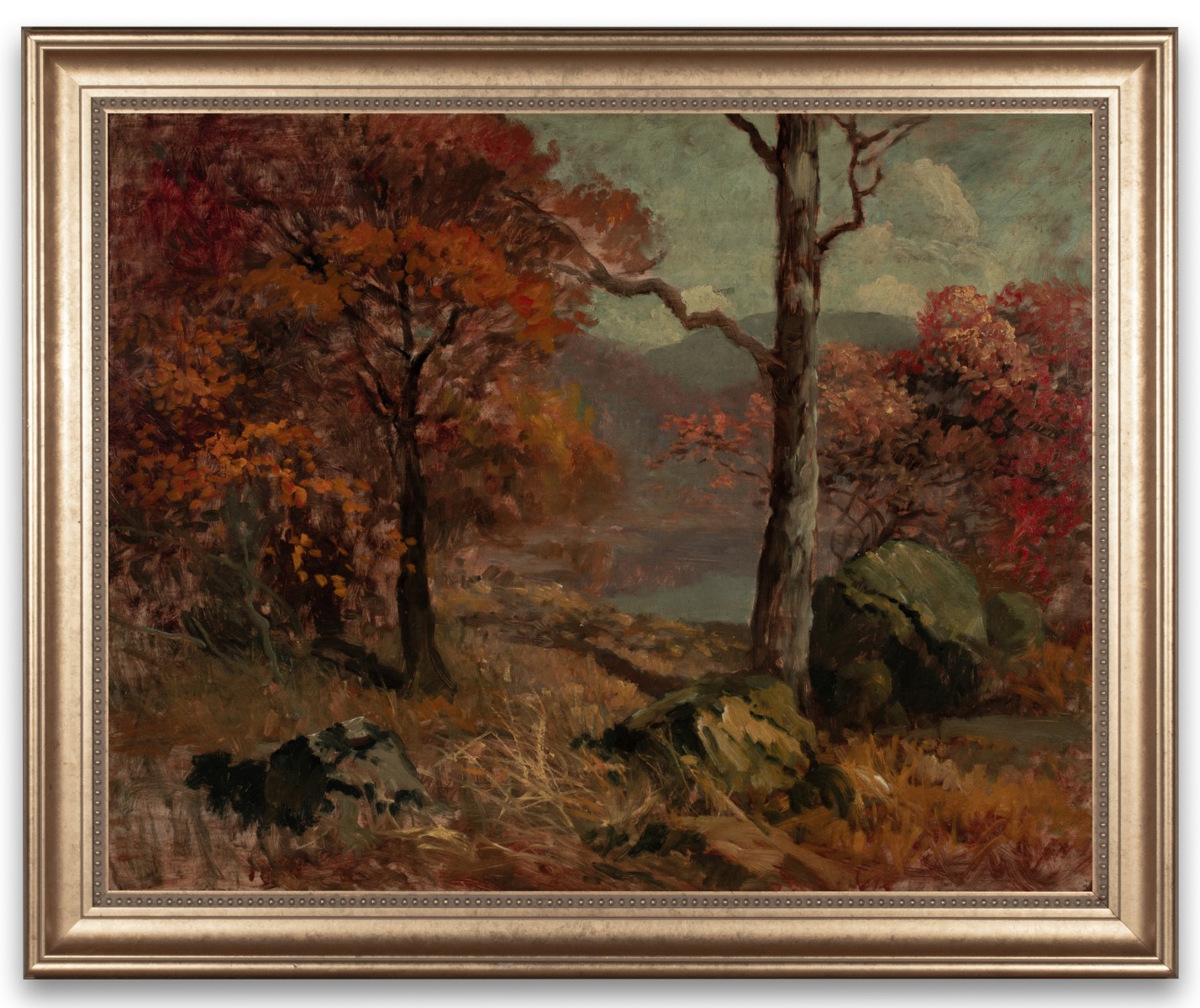 LEBRUN JENKINS (1876-1952) TWO SIDED-OIL ON BOARD