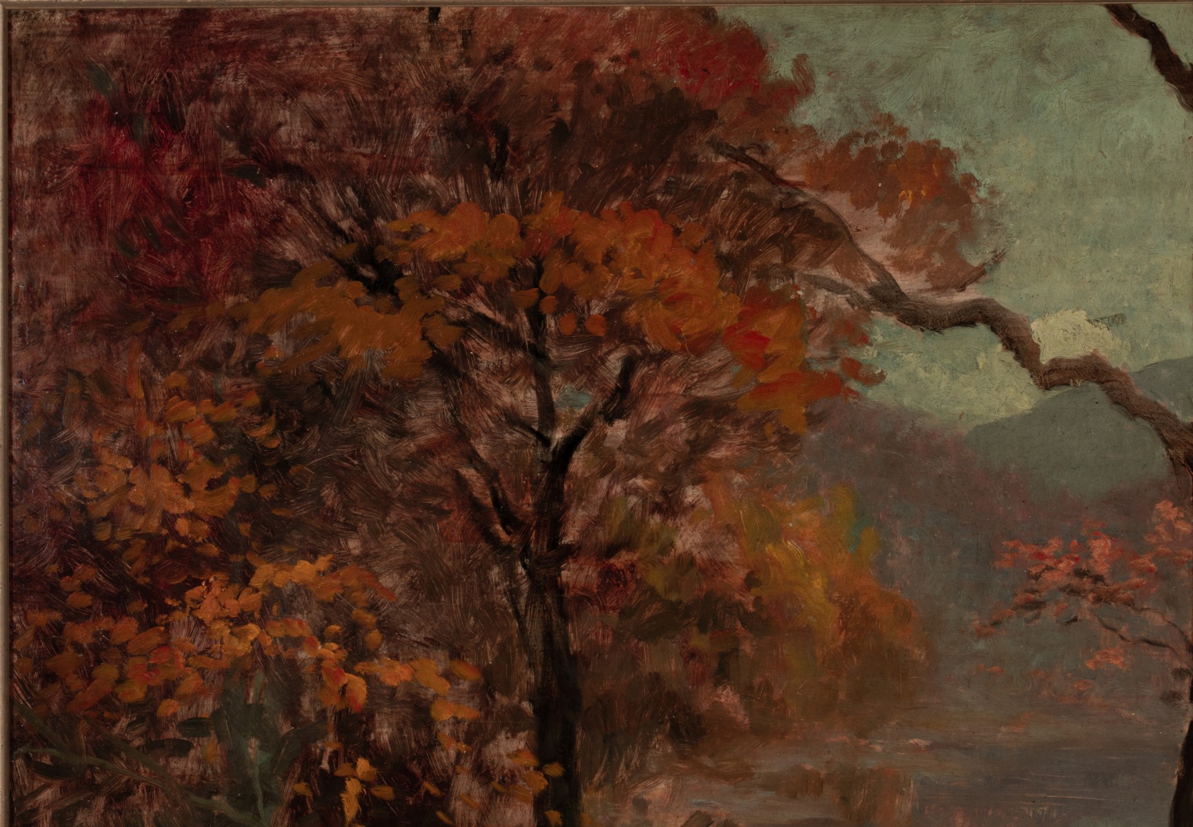LEBRUN JENKINS (1876-1952) TWO SIDED-OIL ON BOARD