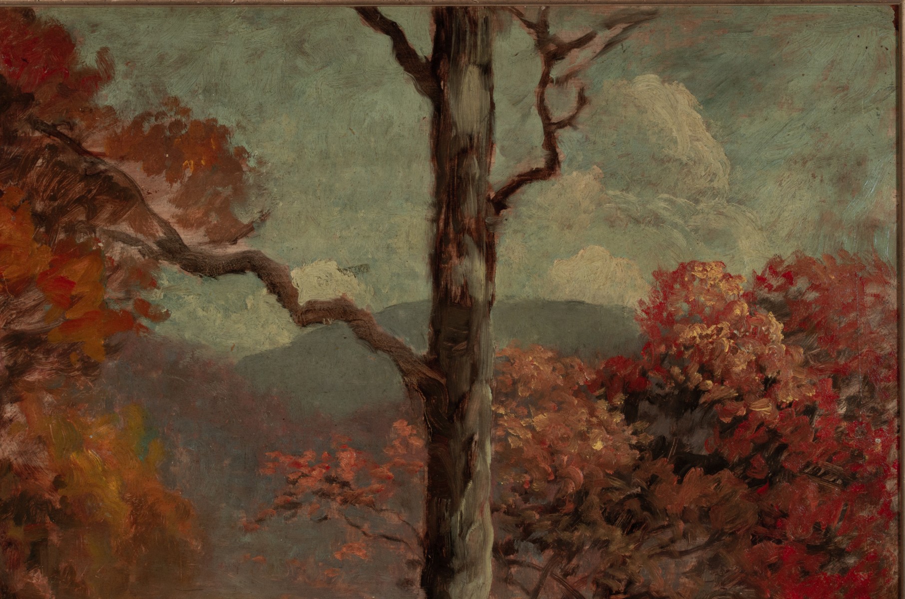 LEBRUN JENKINS (1876-1952) TWO SIDED-OIL ON BOARD