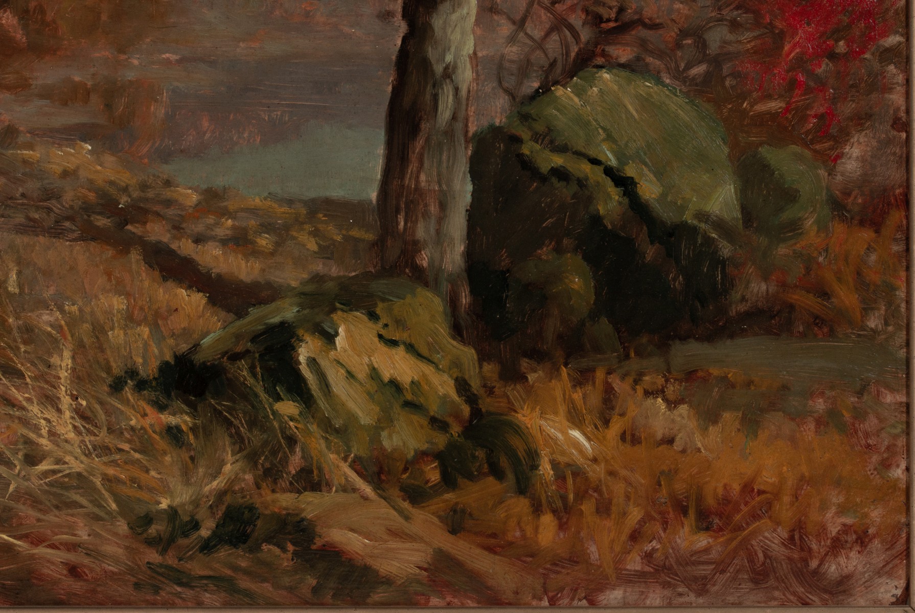 LEBRUN JENKINS (1876-1952) TWO SIDED-OIL ON BOARD