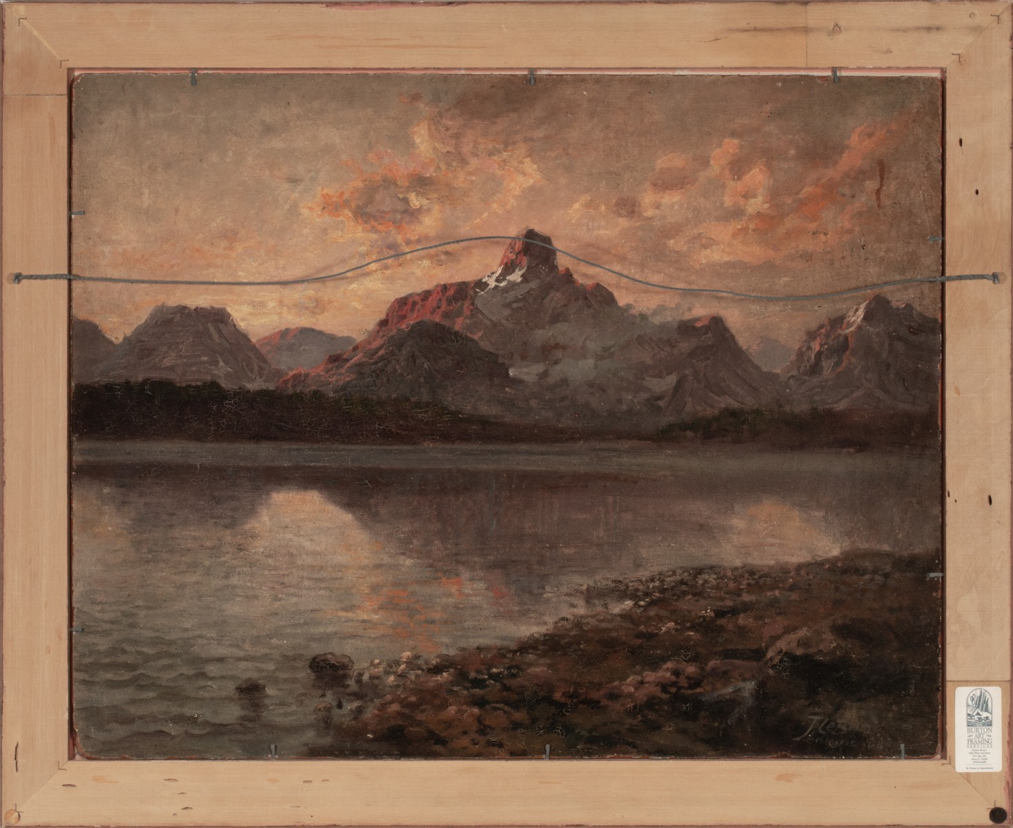 LEBRUN JENKINS (1876-1952) TWO SIDED-OIL ON BOARD