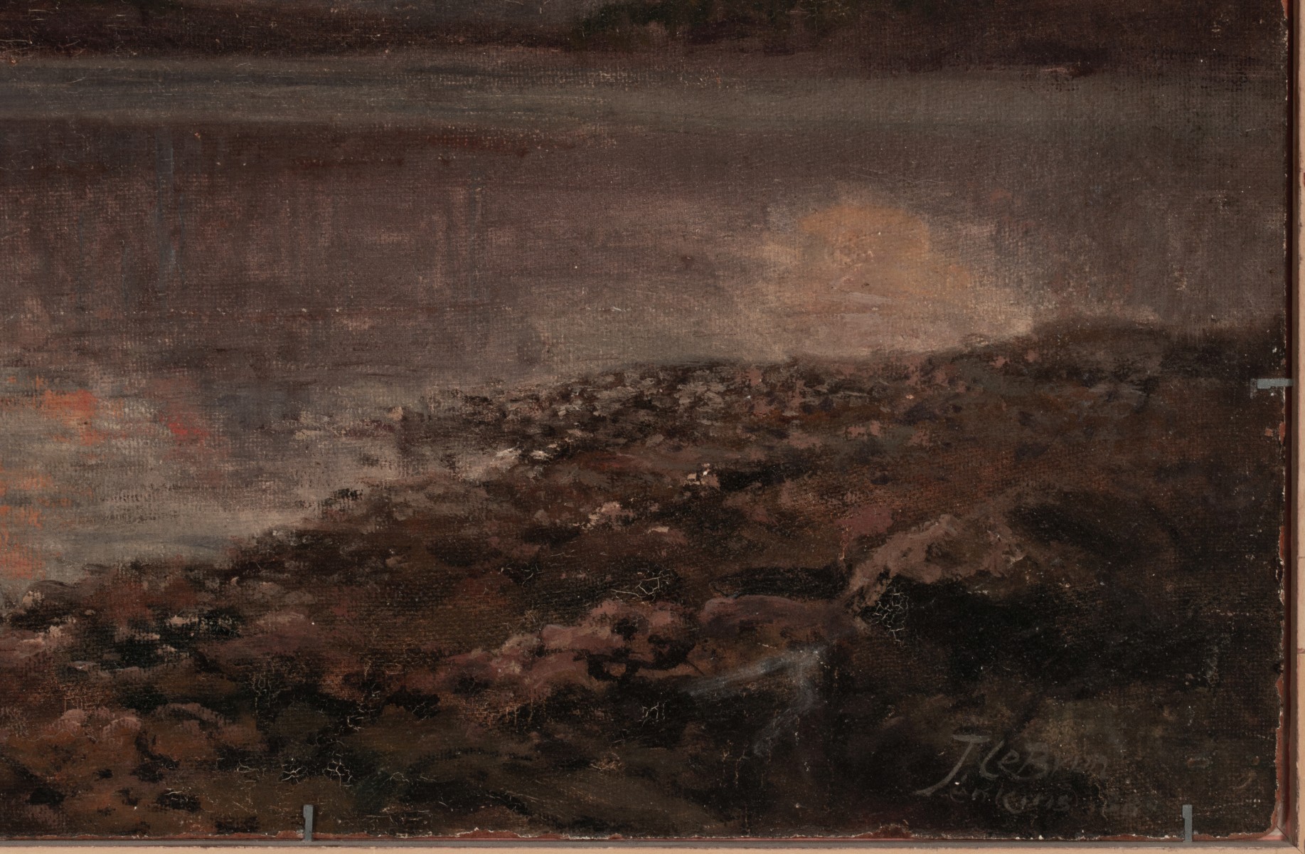 LEBRUN JENKINS (1876-1952) TWO SIDED-OIL ON BOARD
