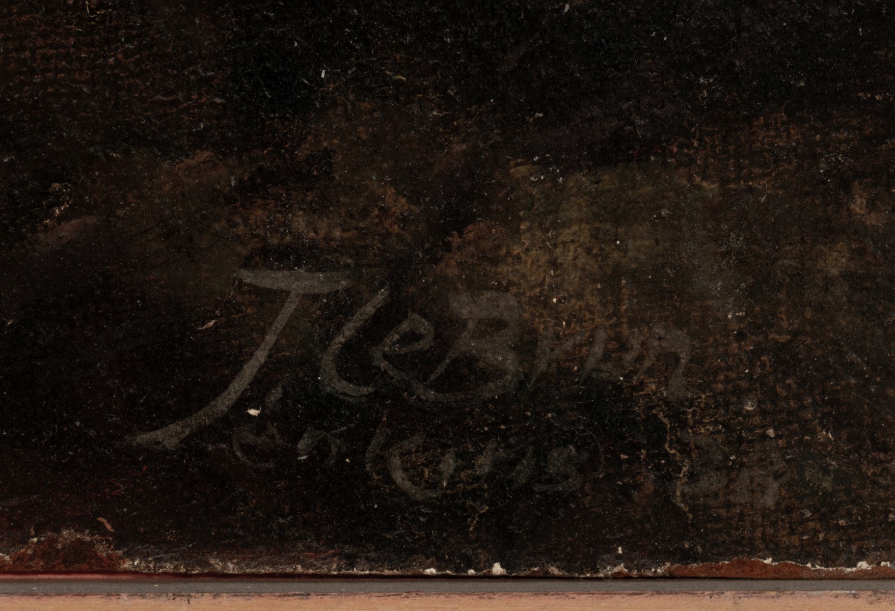 LEBRUN JENKINS (1876-1952) TWO SIDED-OIL ON BOARD
