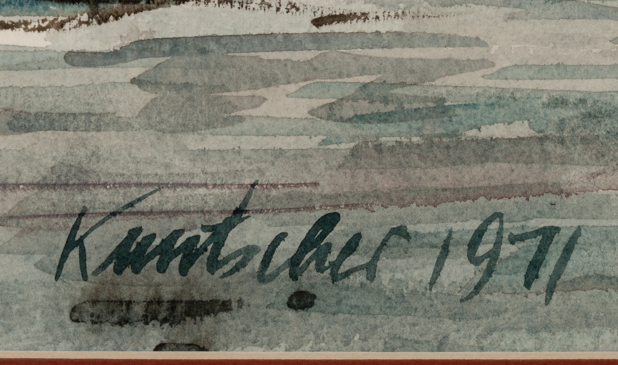 KLAUS KUNTSCHER (B. 1939) WATERCOLOR