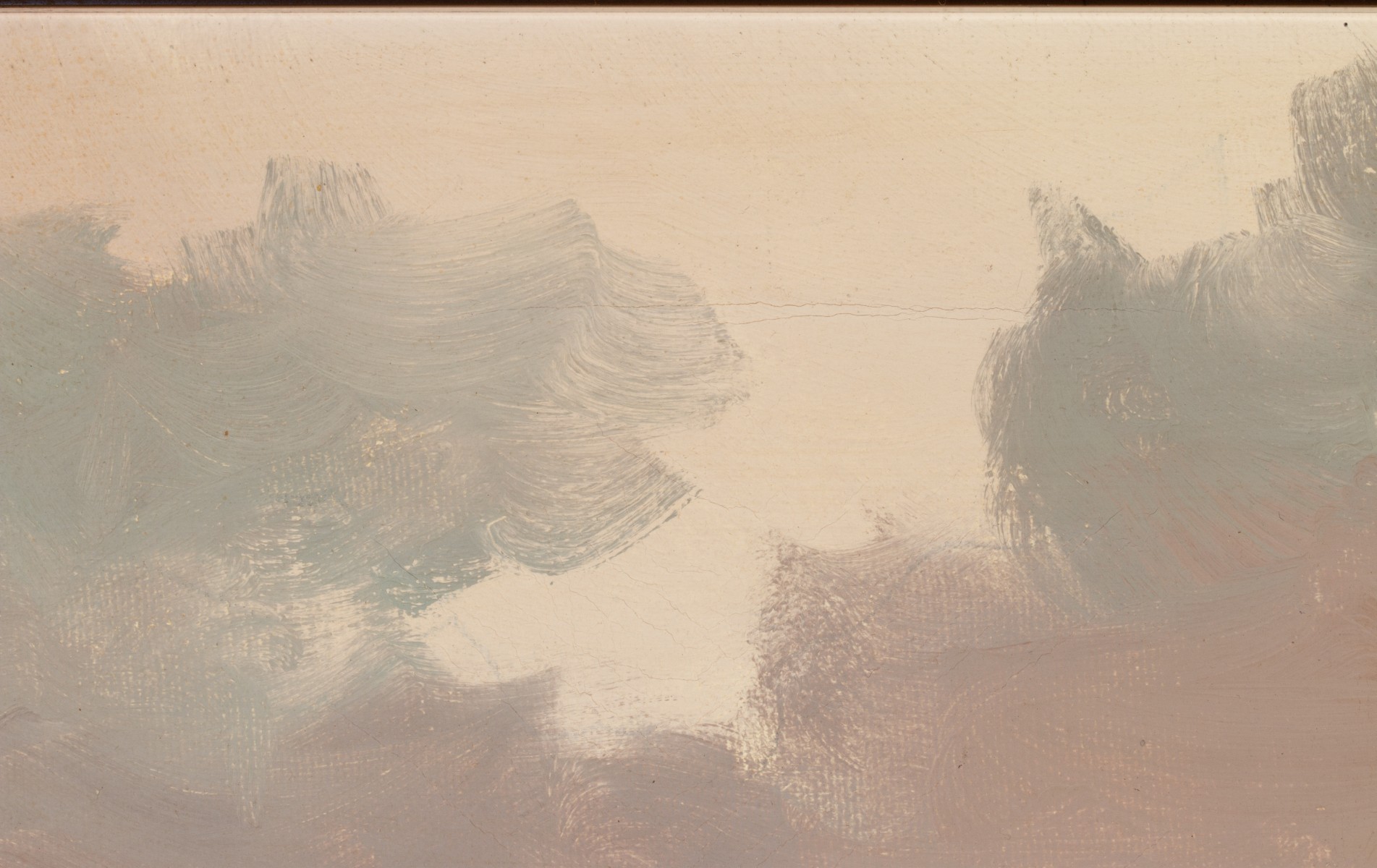 EARLY 20TH C. OIL ON CANVAS SEASCAPE SIGNED W. LAYMAN