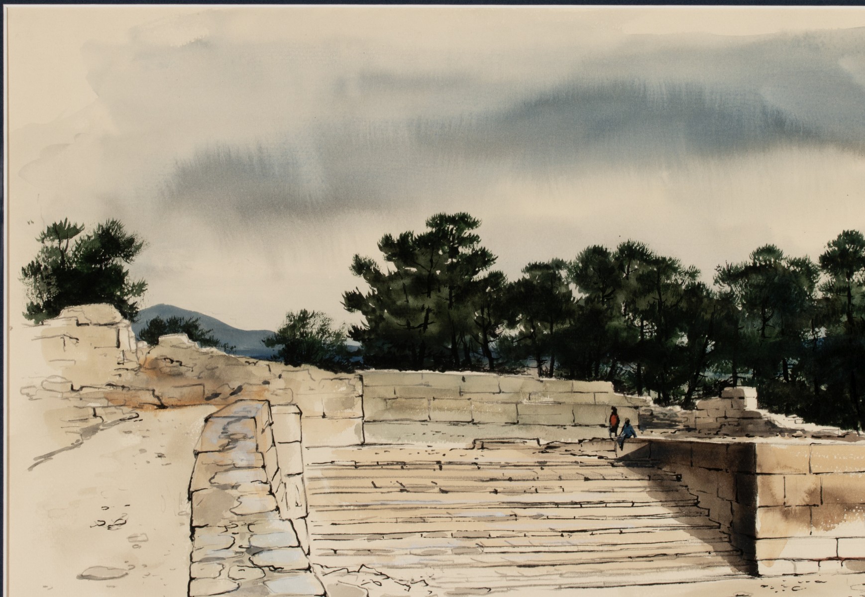 FREDERIC JAMES (1915-1985) WATERCOLOR