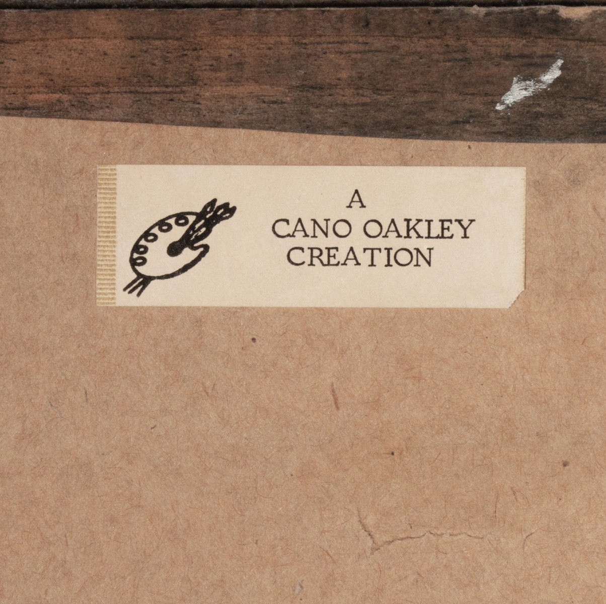 CANO OAKLEY (1897-1990) OIL ON ARTIST'S BOARD