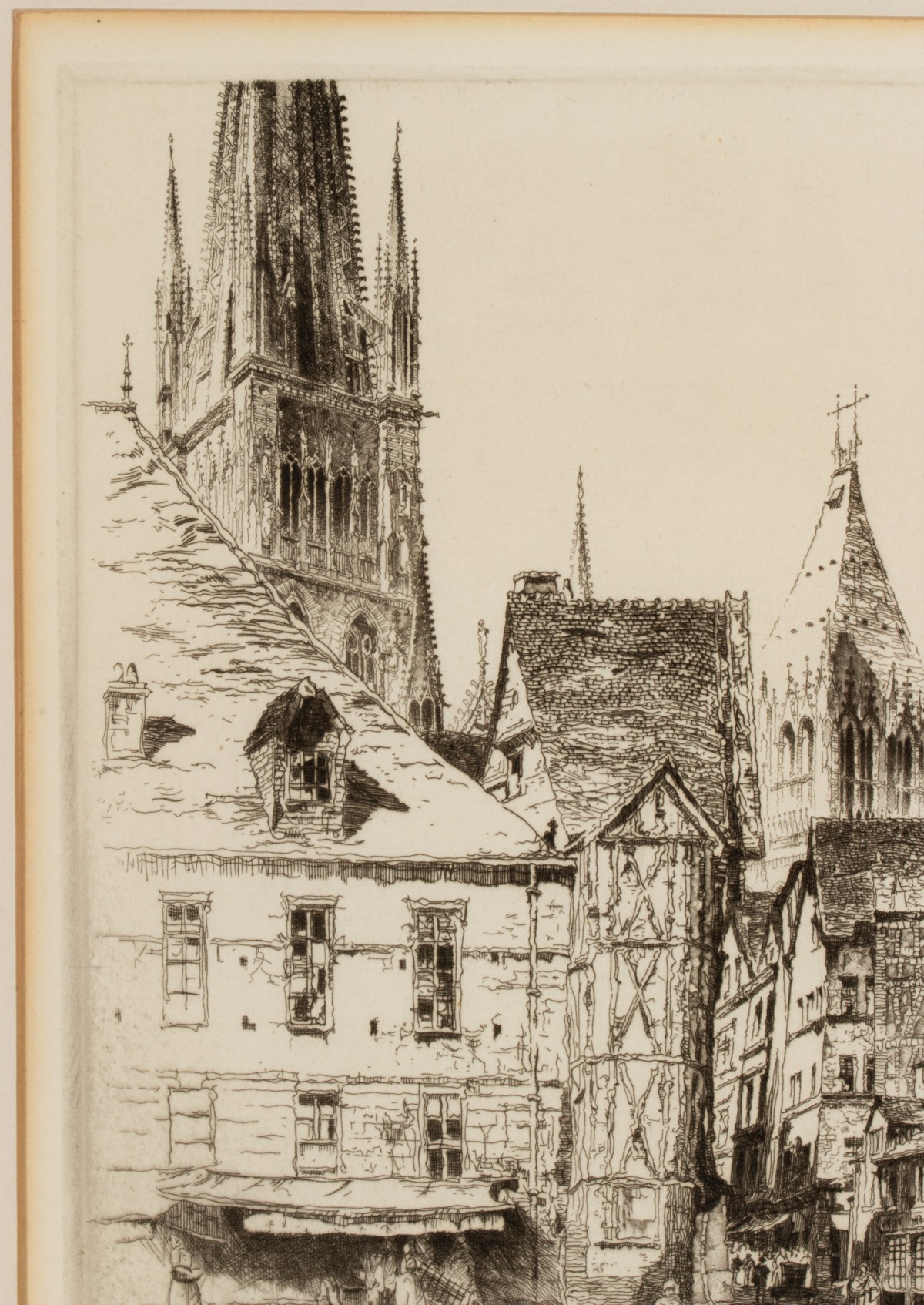 JOHN TAYLOR ARMS (1887-1953) PENCIL SIGNED DRYPOINT