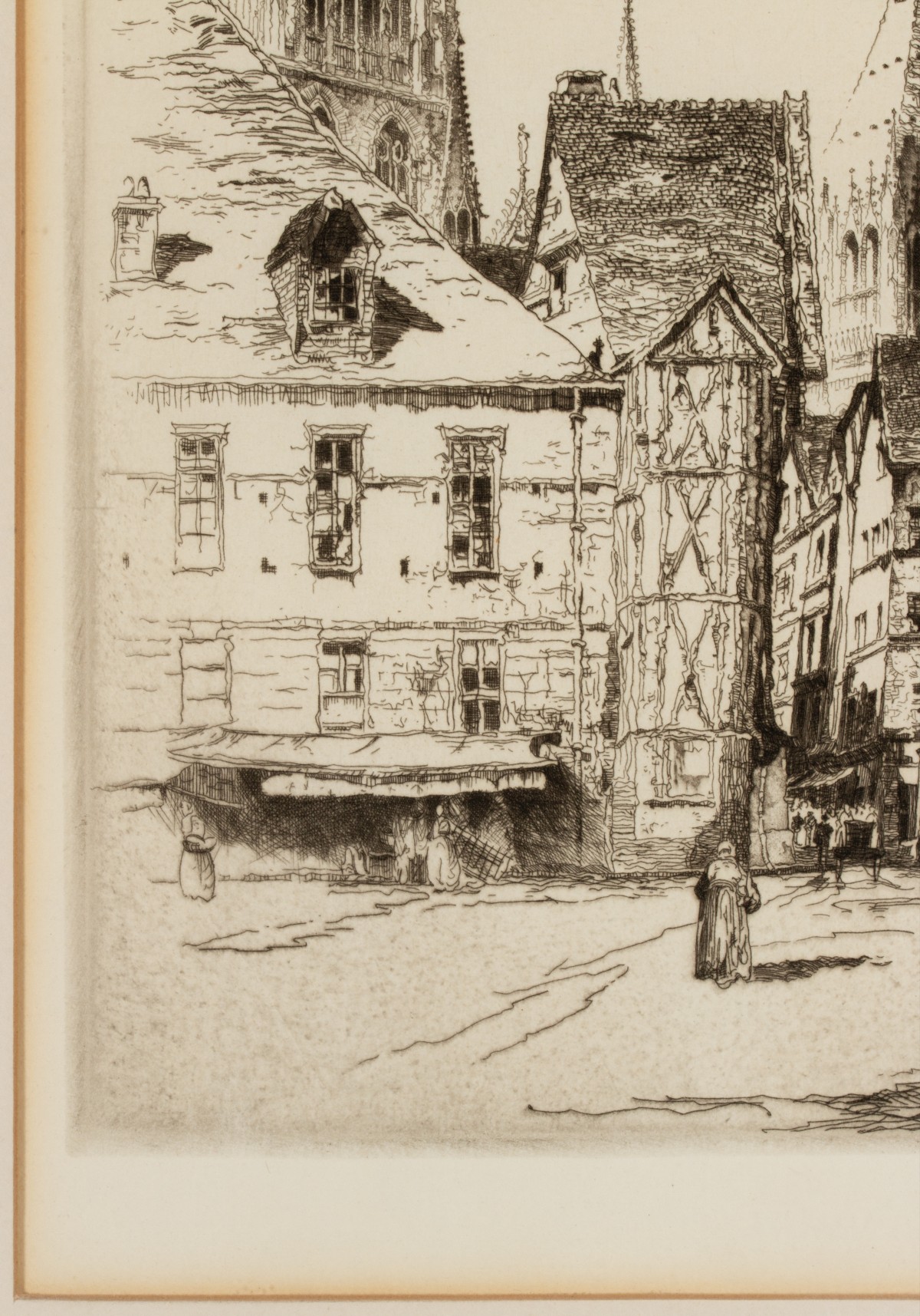 JOHN TAYLOR ARMS (1887-1953) PENCIL SIGNED DRYPOINT