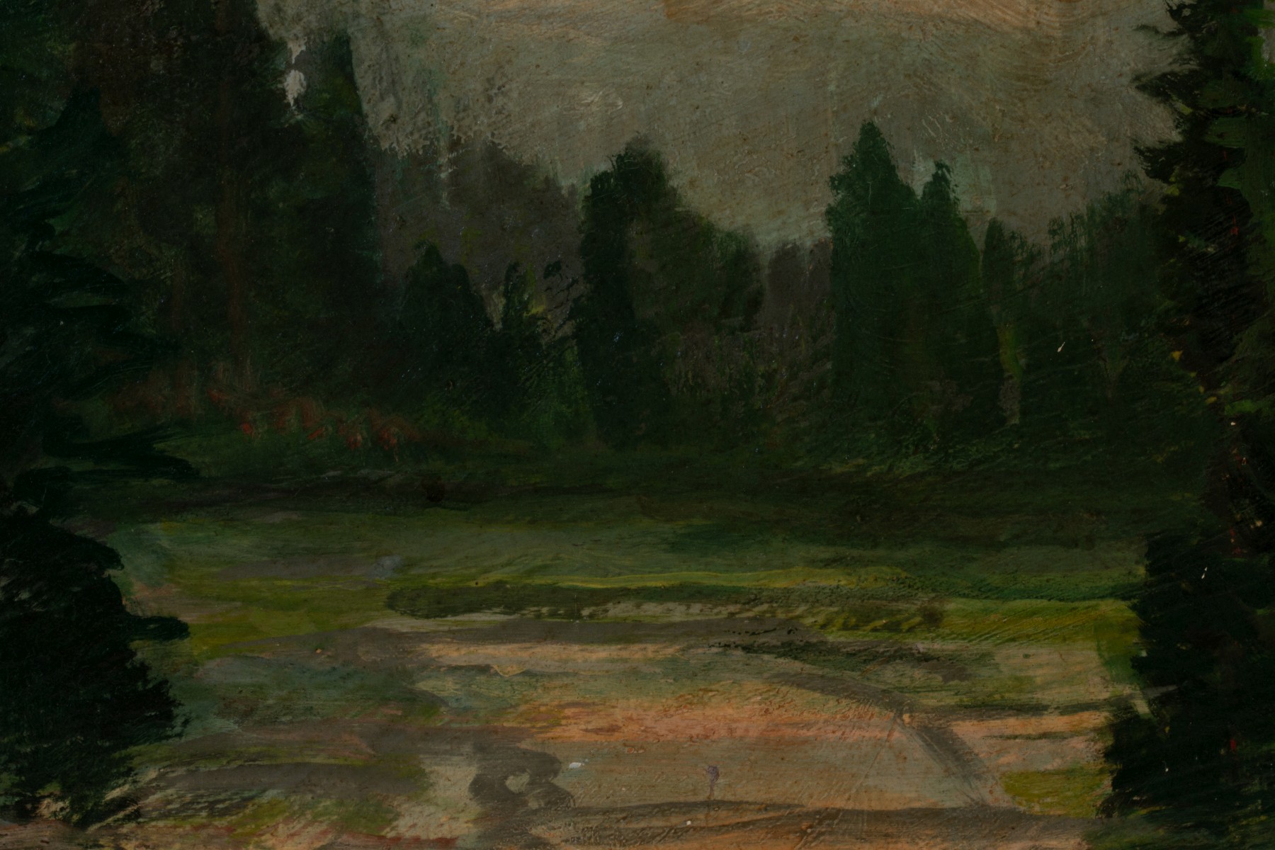 DAVID STIRLING (1887-1971) OIL ON ARTIST'S BOARD