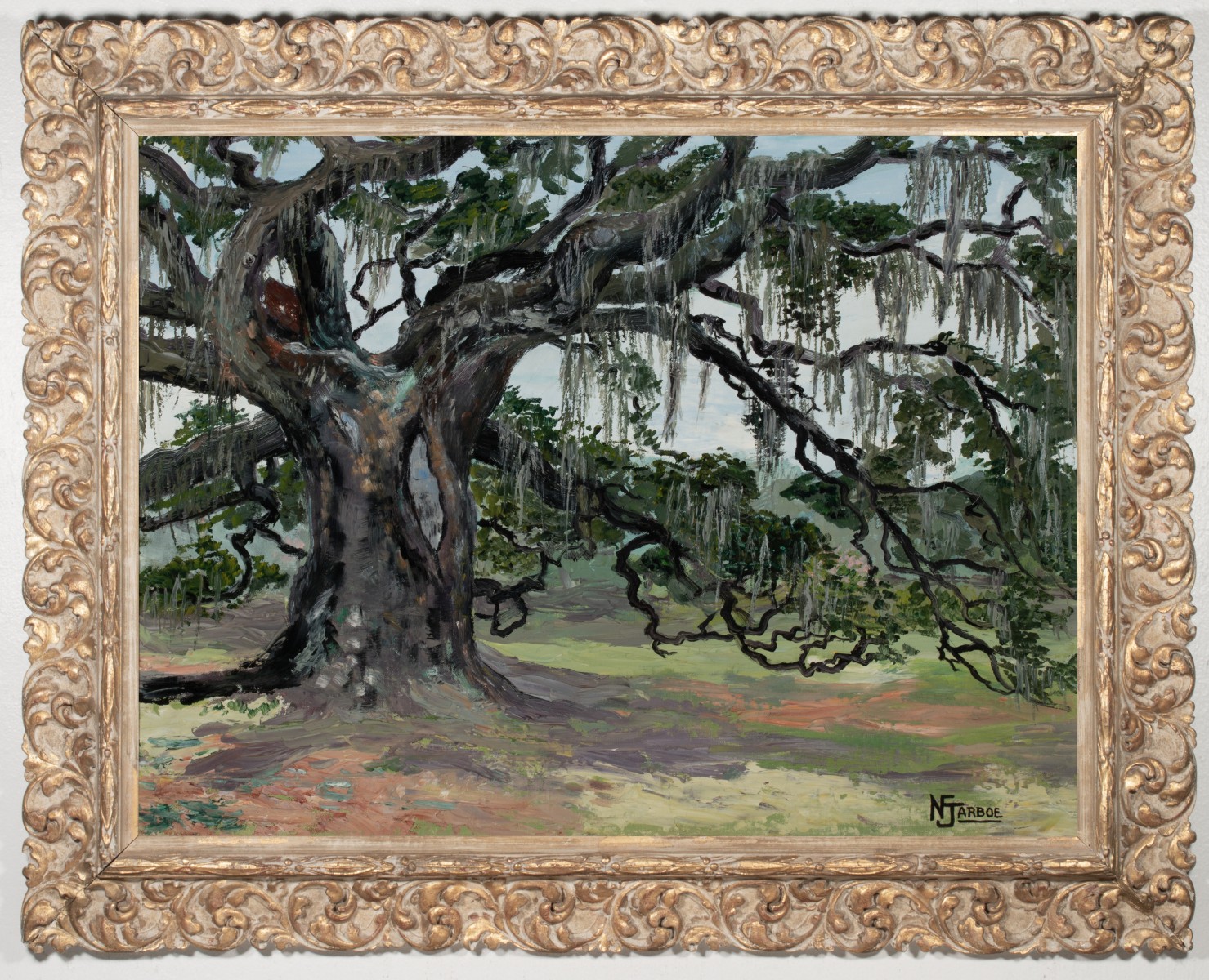NORMA JARBOE (20TH C.) OIL ON CANVAS BOARD