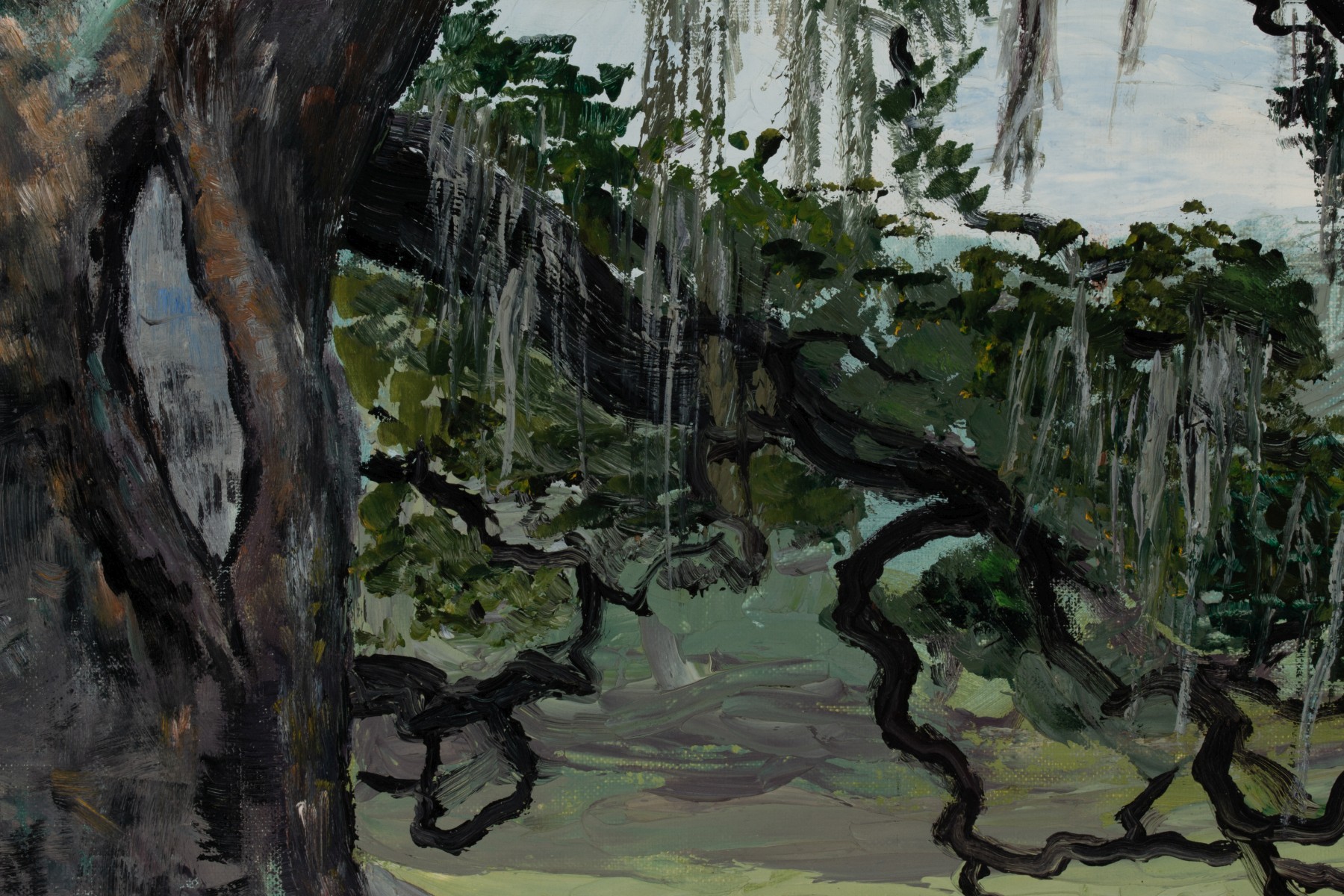 NORMA JARBOE (20TH C.) OIL ON CANVAS BOARD
