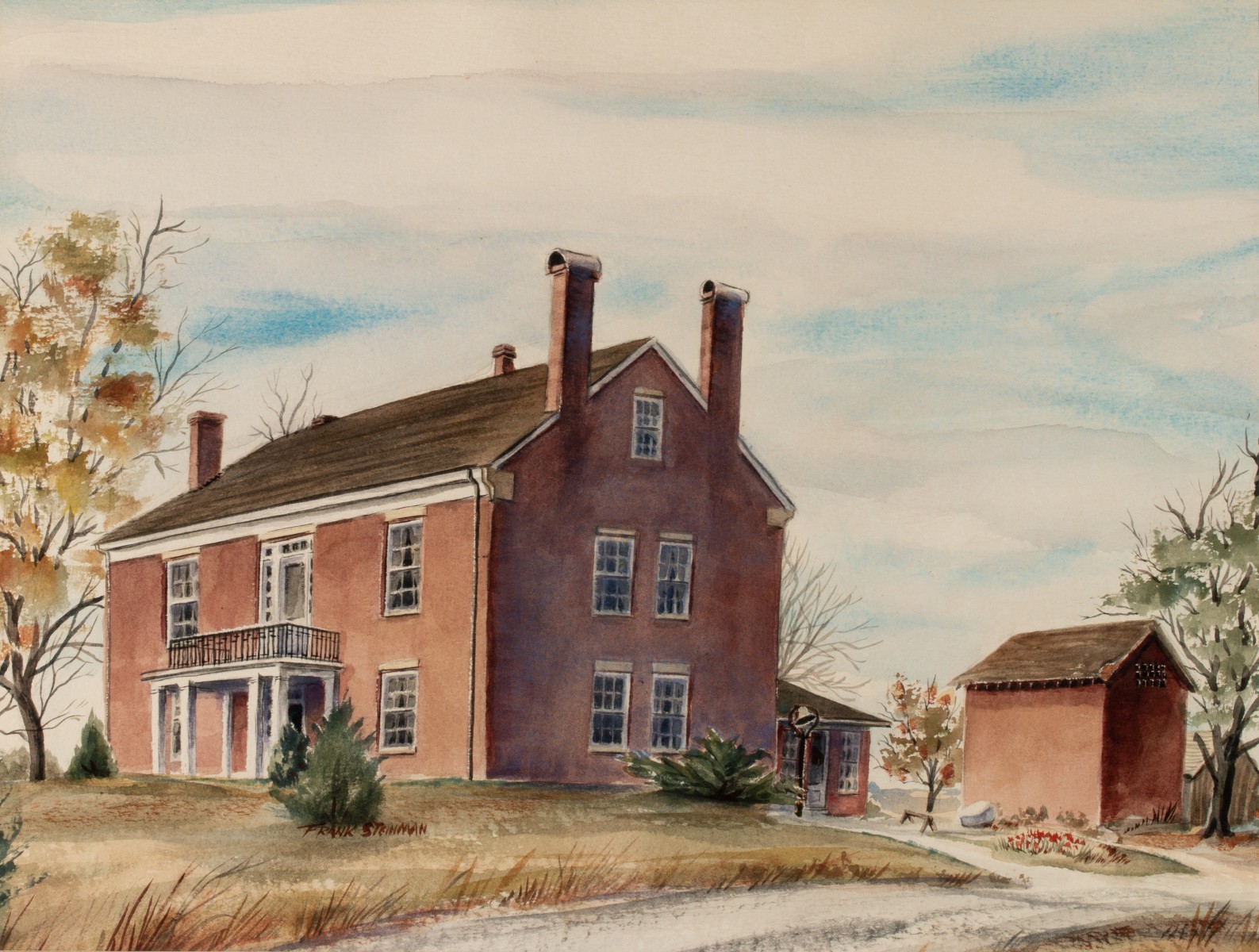 FRANK STEINMAN (MISSOURI 1914-1986) WATERCOLOR