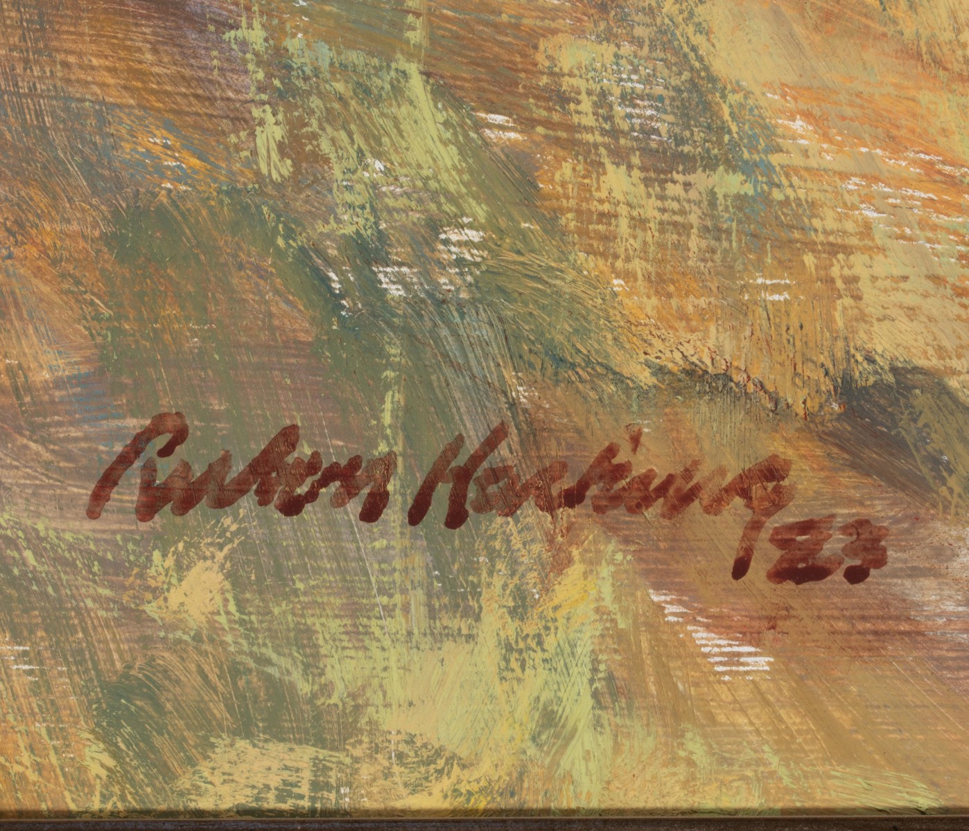 RULON HACKING (Born 1950) TAOS LANDSCAPE