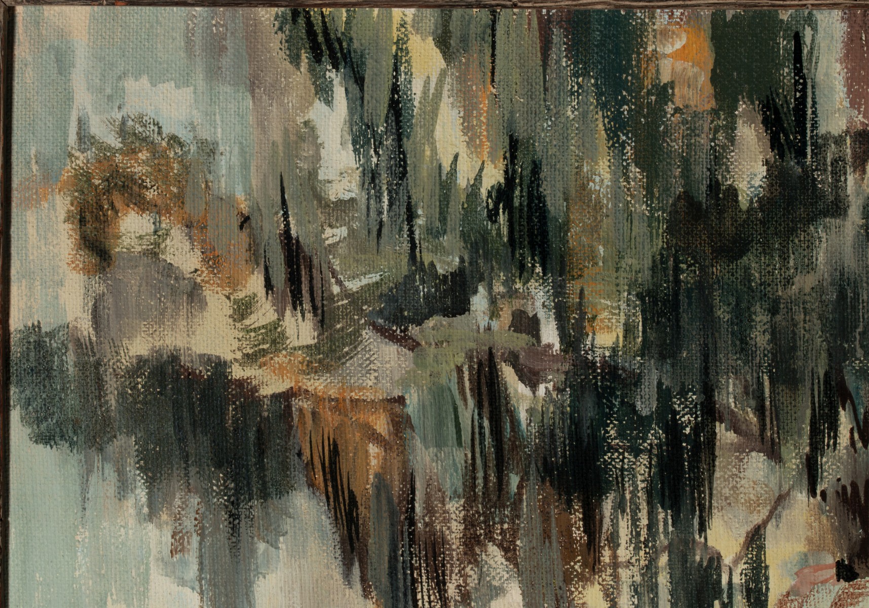 JAMES HAMIL (1937-2022) UNUSUAL OIL PAINTING