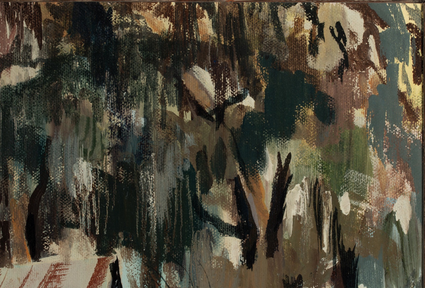 JAMES HAMIL (1937-2022) UNUSUAL OIL PAINTING