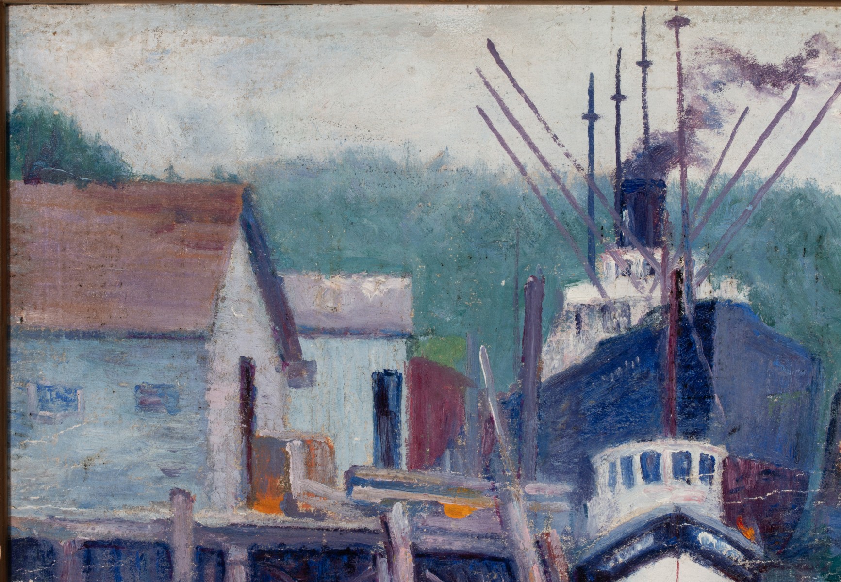 LESTER GILLETTE (1855-1940) OIL ON PANEL