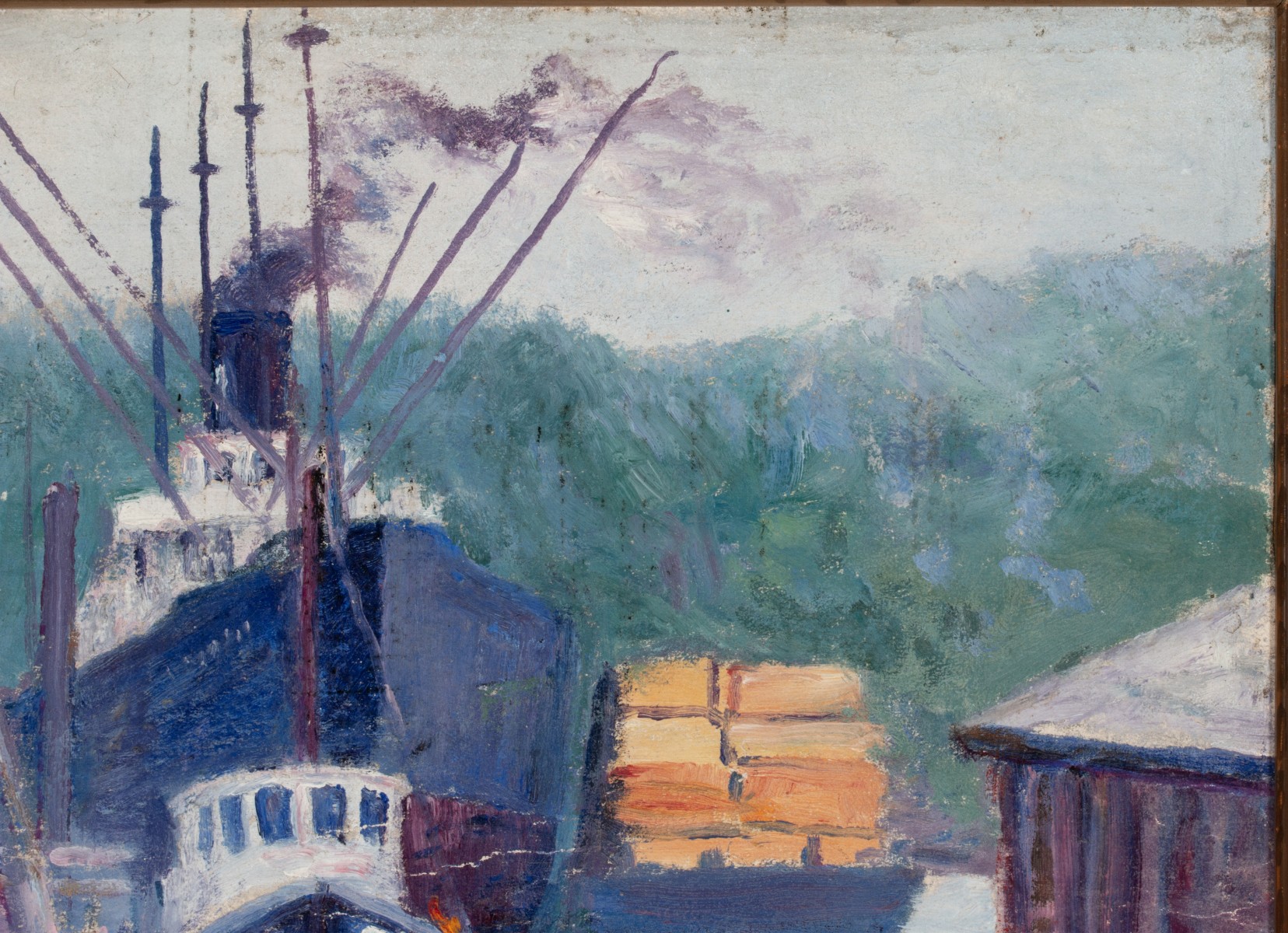 LESTER GILLETTE (1855-1940) OIL ON PANEL
