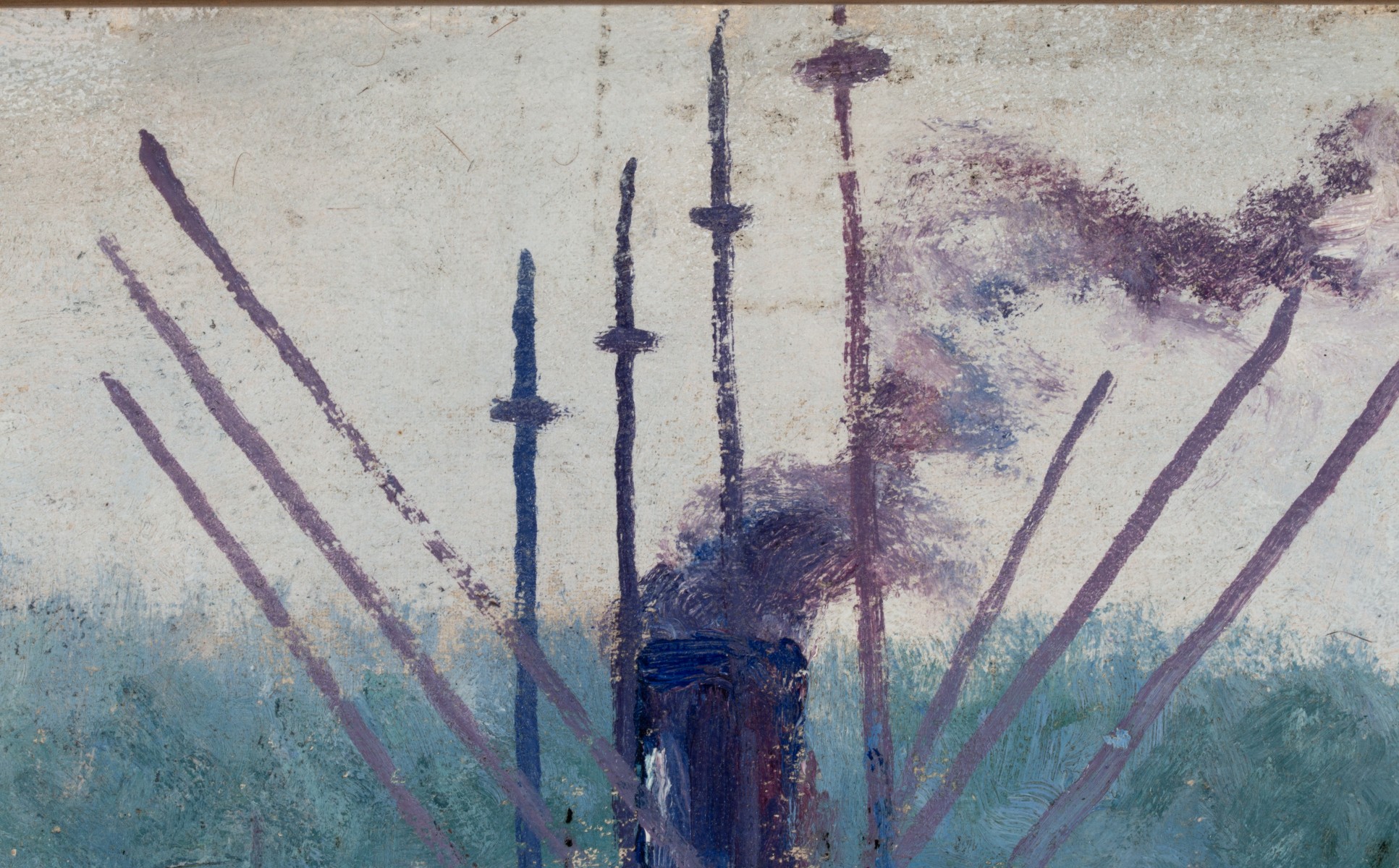 LESTER GILLETTE (1855-1940) OIL ON PANEL
