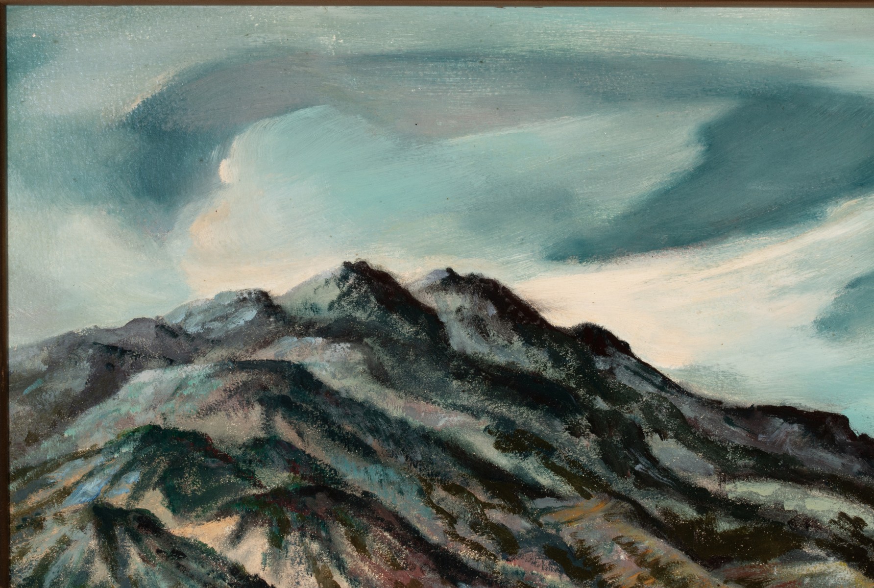 SIDNEY LARSON (1923-2009) OIL ON MASONITE