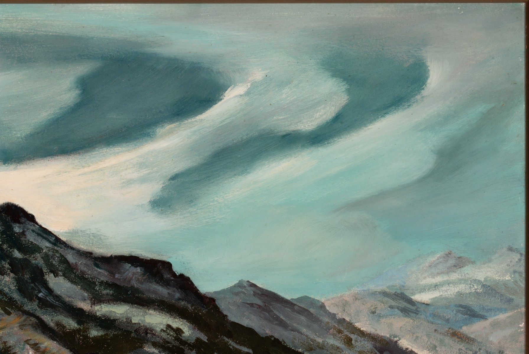 SIDNEY LARSON (1923-2009) OIL ON MASONITE