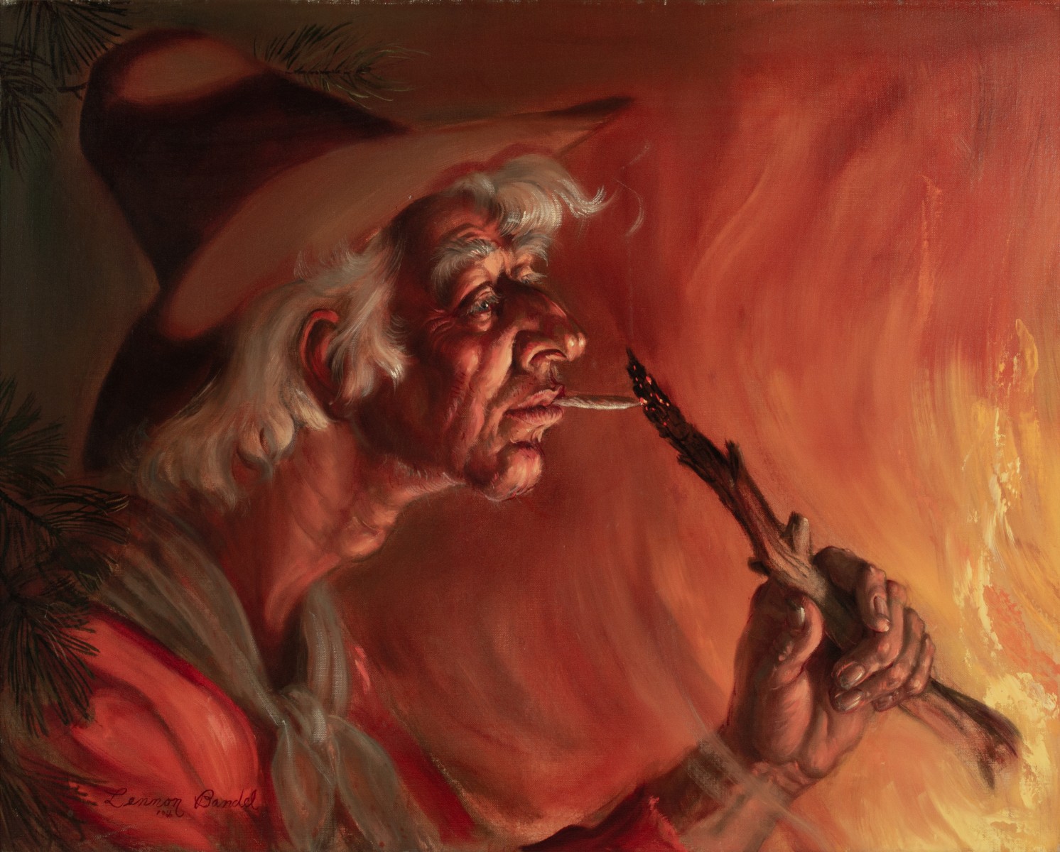 LENNON BANDEL (1906-2004) OIL ON CANVAS BOARD