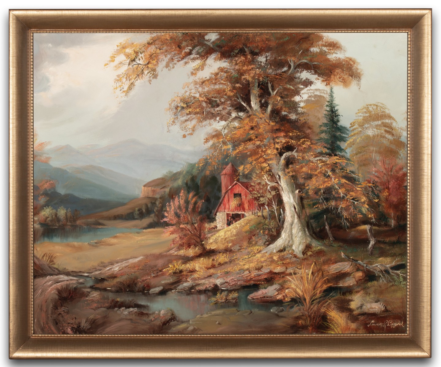 LENNON BANDEL (KANSAS CITY 1906-2004) 1961 OIL ON BOARD