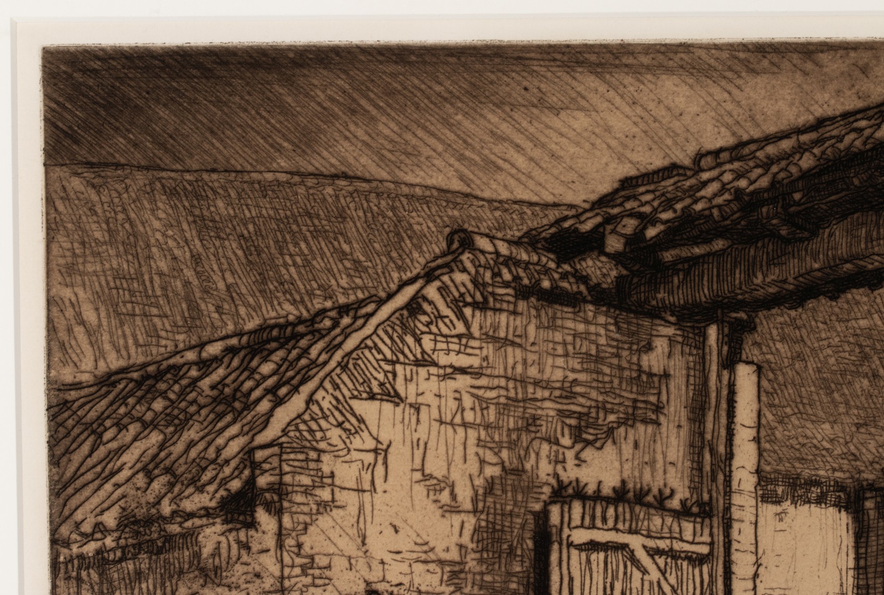 FRANK BRANGWYN (1867-1956) PENCIL SIGNED ETCHINGS (2)