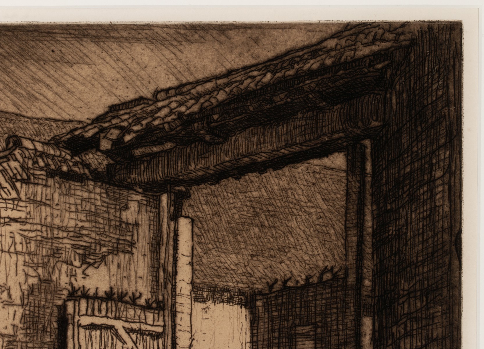 FRANK BRANGWYN (1867-1956) PENCIL SIGNED ETCHINGS (2)