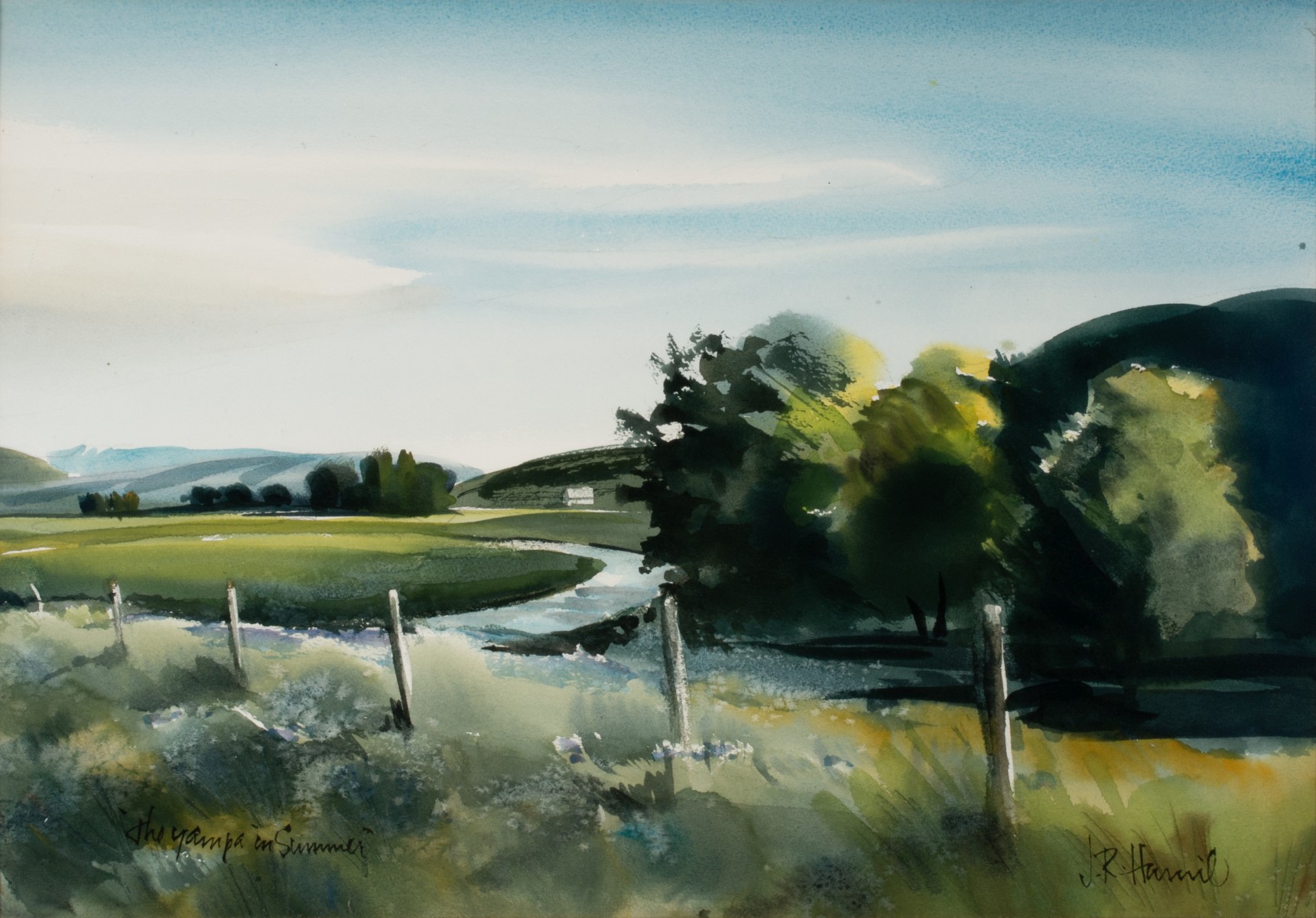 JAMES R. HAMIL (1937-2022) WATERCOLORS (2)