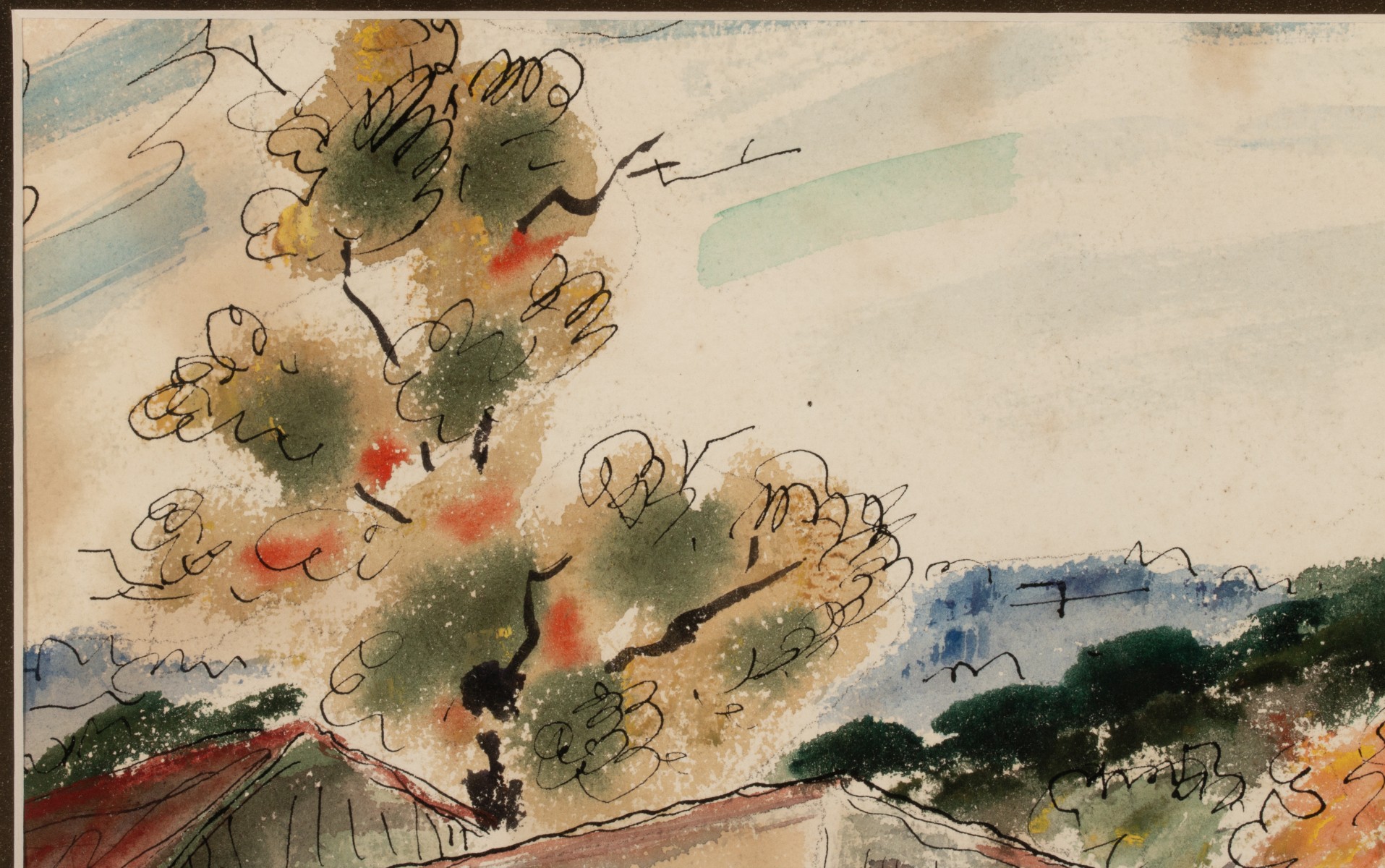 LENA RUE (1900-2000) WATERCOLORS ON PAPER (TWO WORKS)