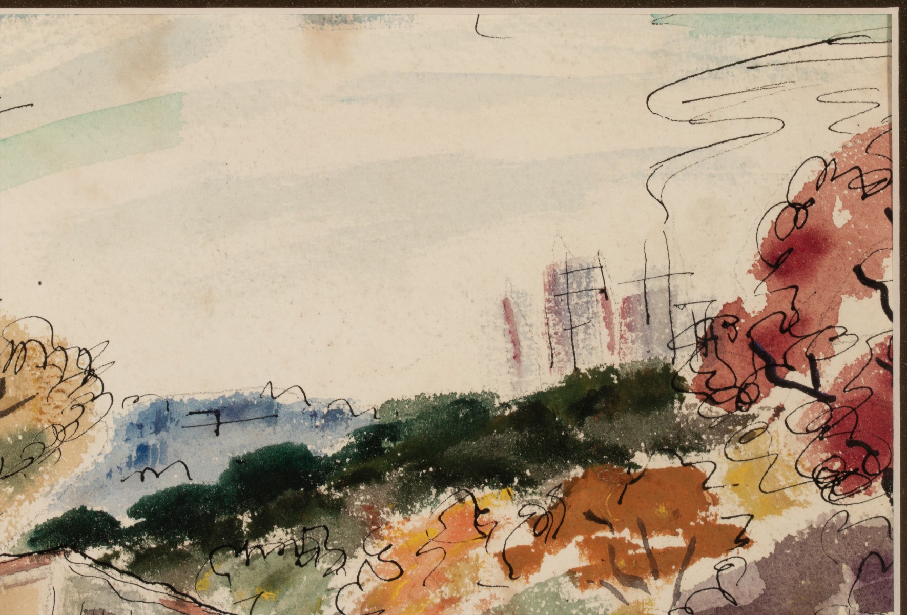 LENA RUE (1900-2000) WATERCOLORS ON PAPER (TWO WORKS)