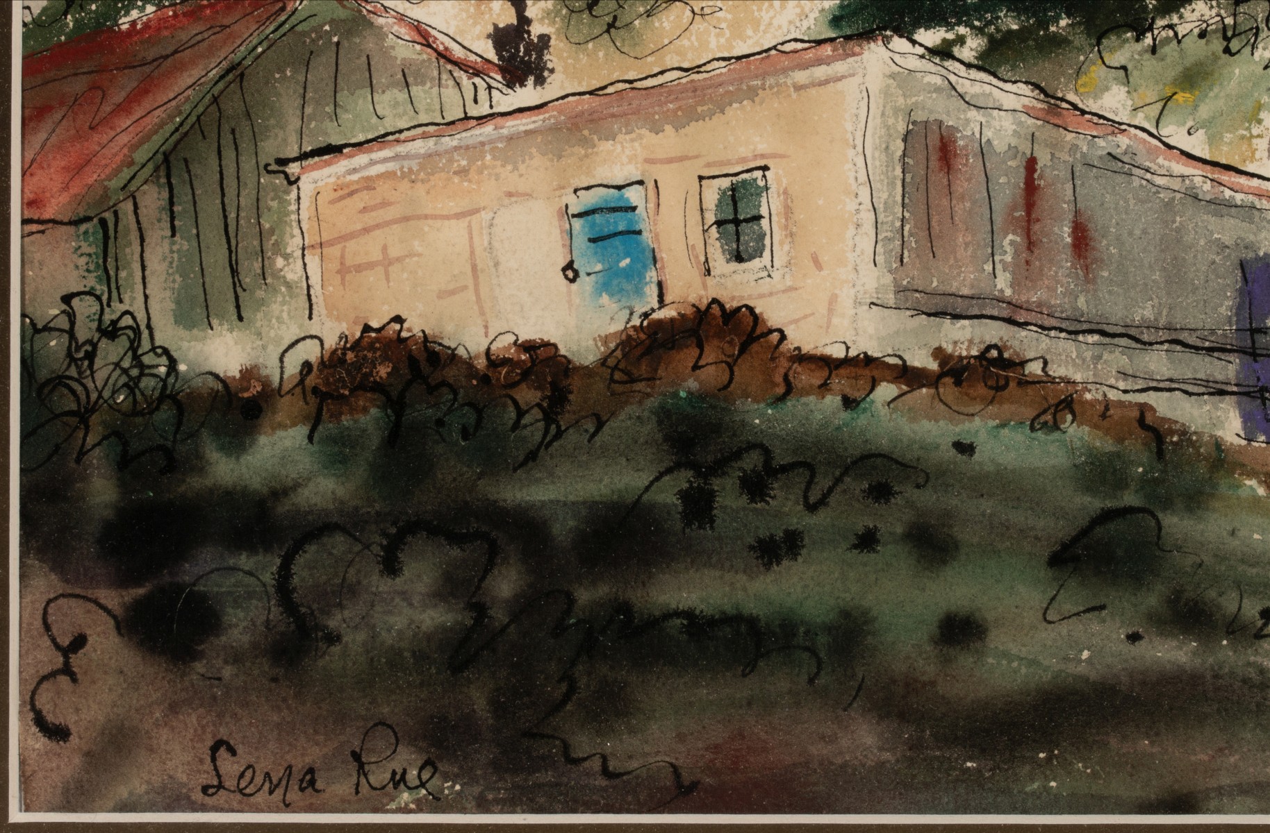 LENA RUE (1900-2000) WATERCOLORS ON PAPER (TWO WORKS)