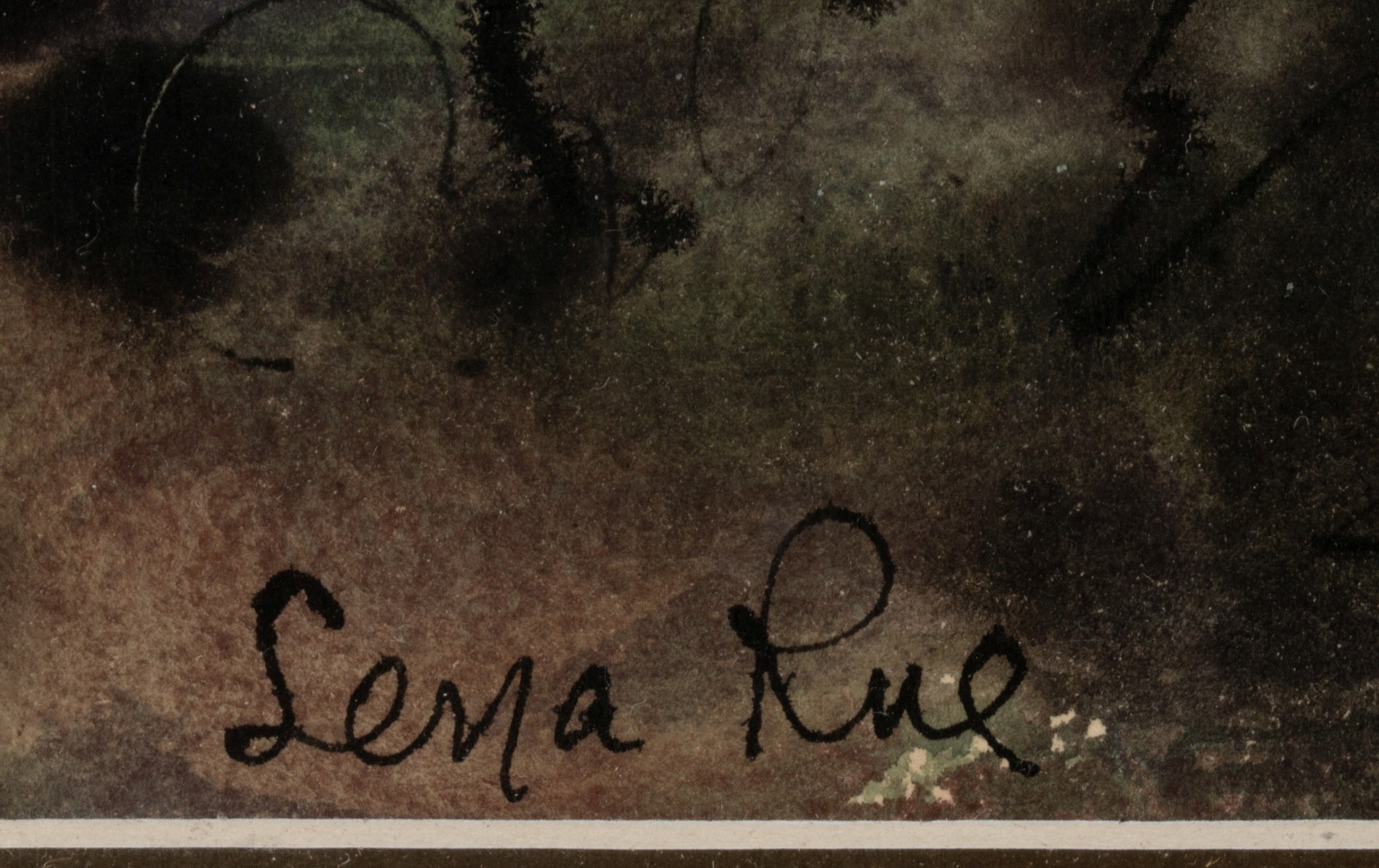 LENA RUE (1900-2000) WATERCOLORS ON PAPER (TWO WORKS)