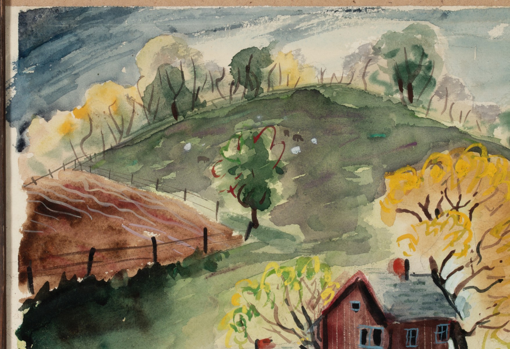 LENA RUE (1900-2000) WATERCOLORS ON PAPER (TWO WORKS)
