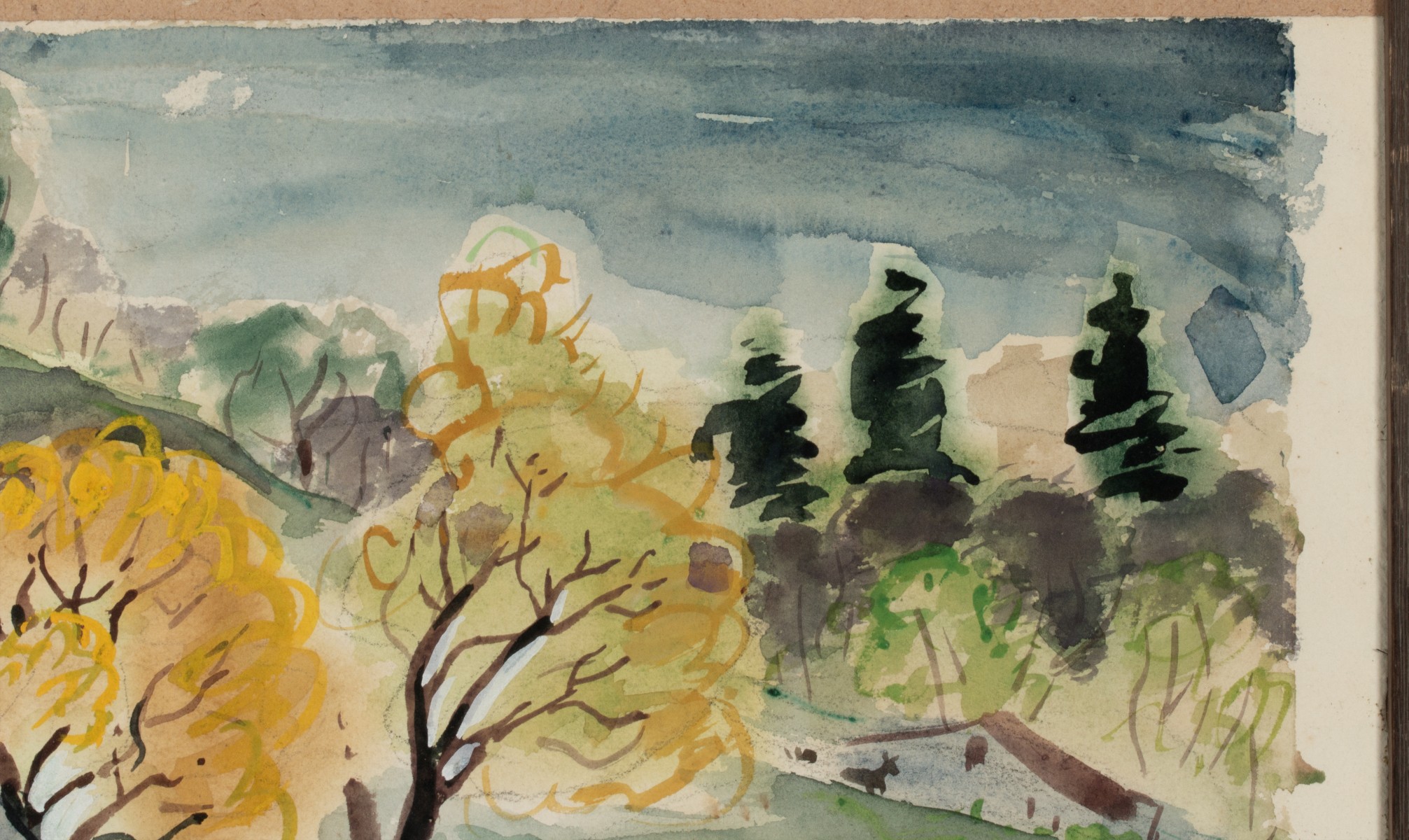 LENA RUE (1900-2000) WATERCOLORS ON PAPER (TWO WORKS)