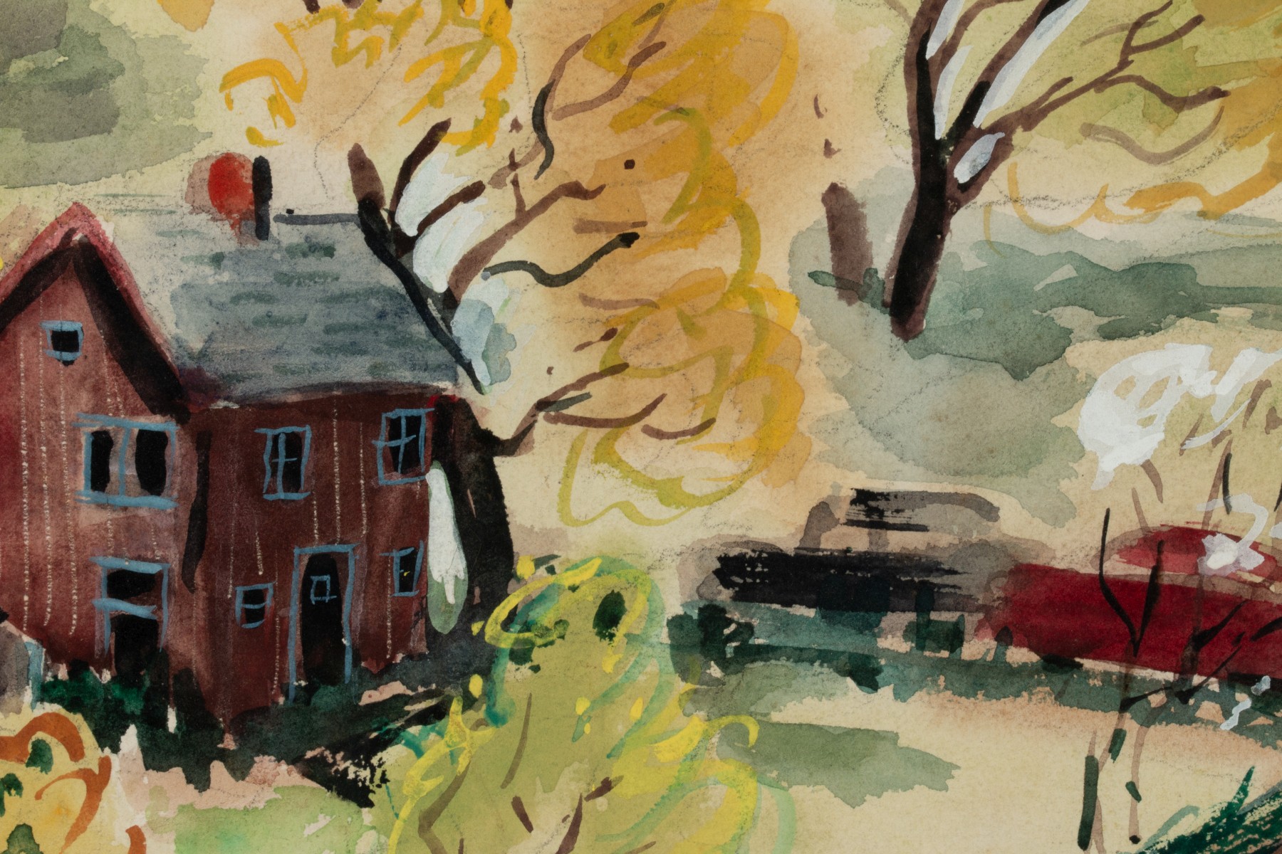 LENA RUE (1900-2000) WATERCOLORS ON PAPER (TWO WORKS)