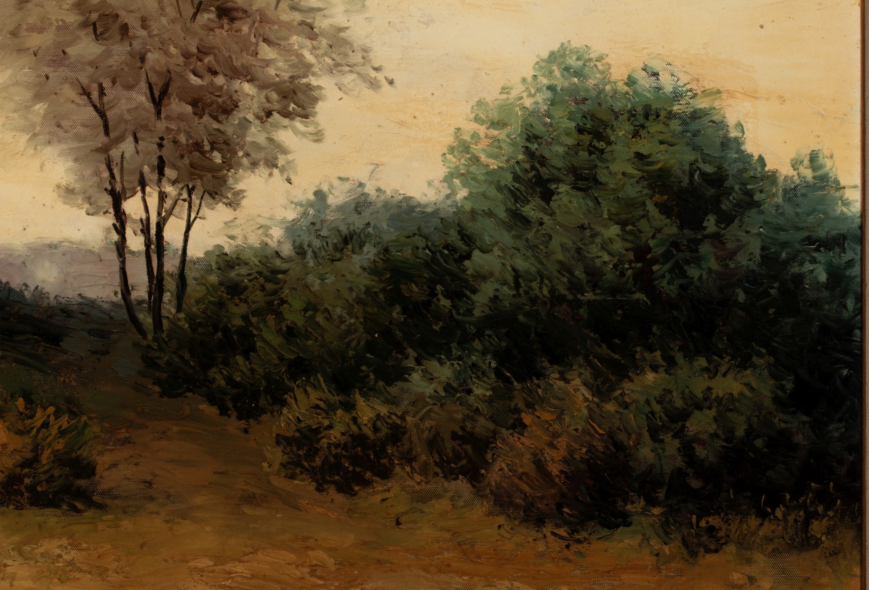 A GOOD BARBIZON SCHOOL STYLE LANDSCAPE SIGNED R. WEBER