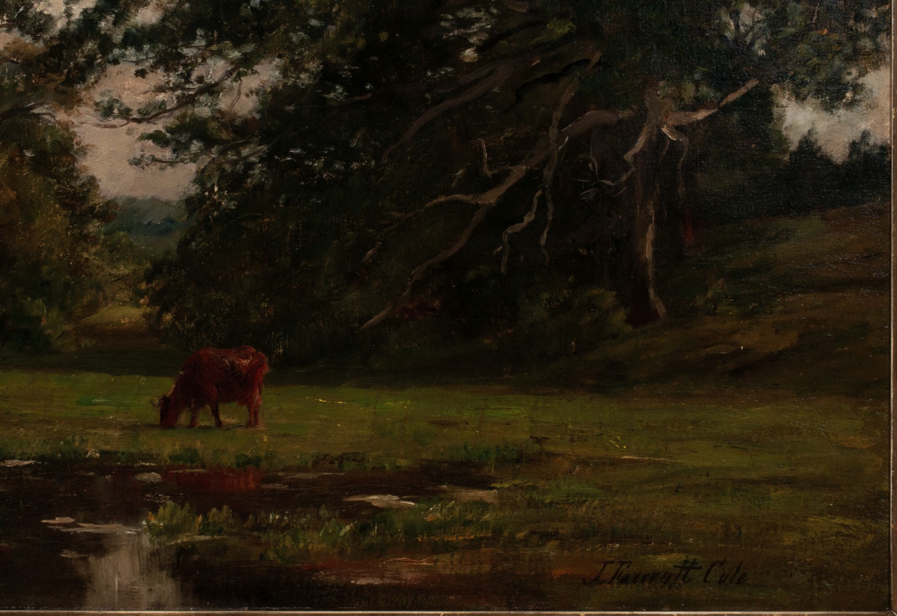 JOSEPH FOXCROFT COLE (1837-1892) OIL ON CANVAS