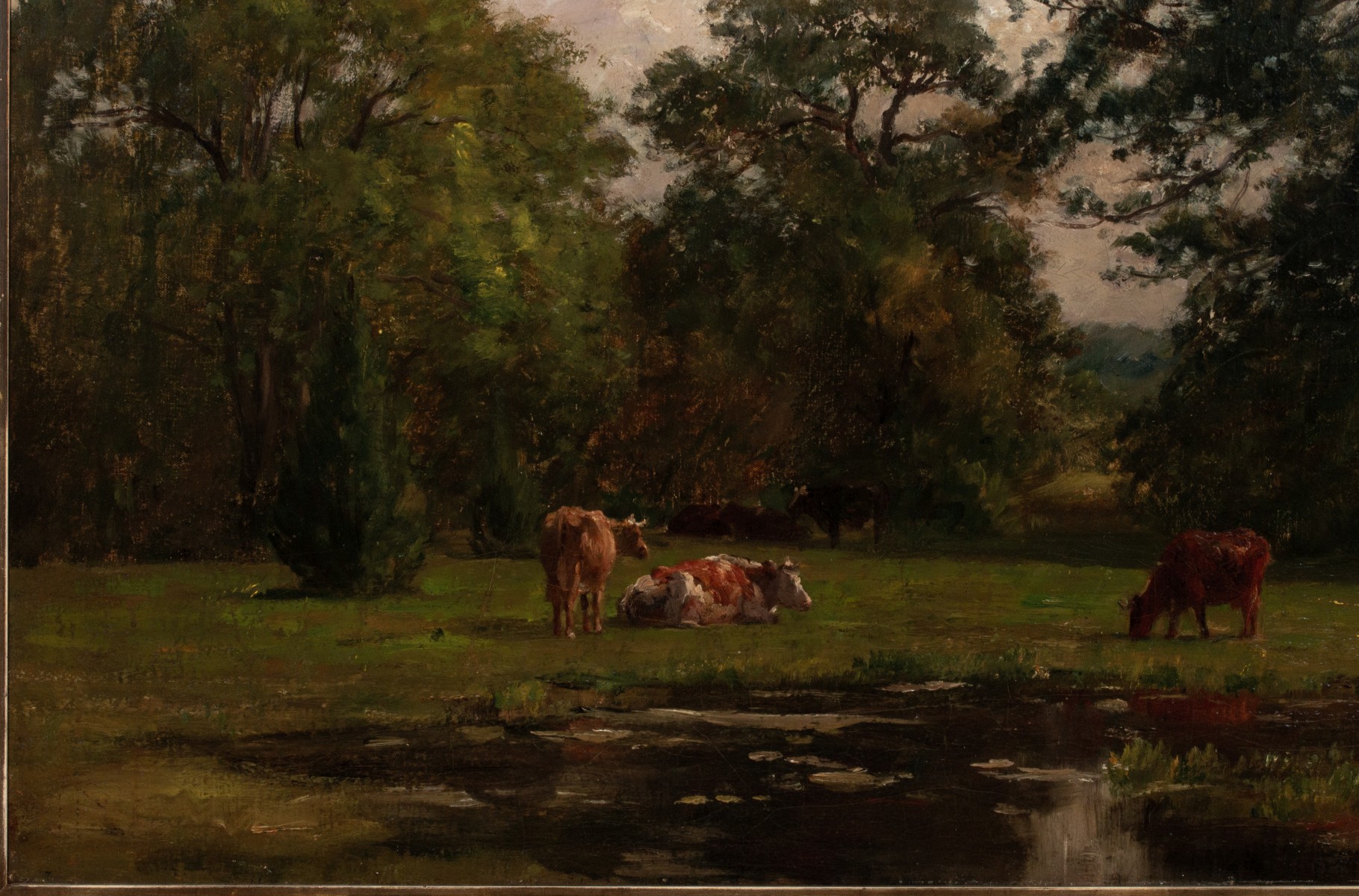 JOSEPH FOXCROFT COLE (1837-1892) OIL ON CANVAS