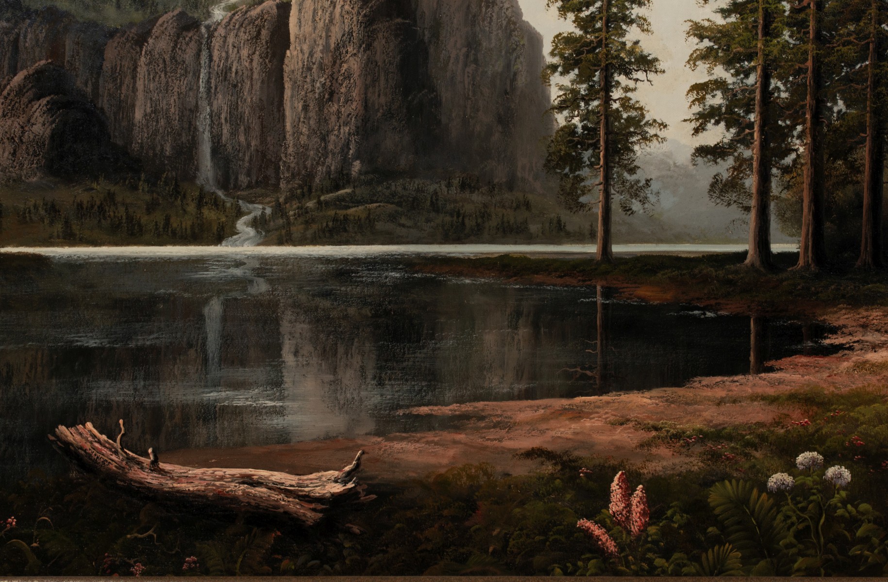 A 20TH CENTURY MOUNTAIN LANDSCAPE SIGNED E. PORTHIAN