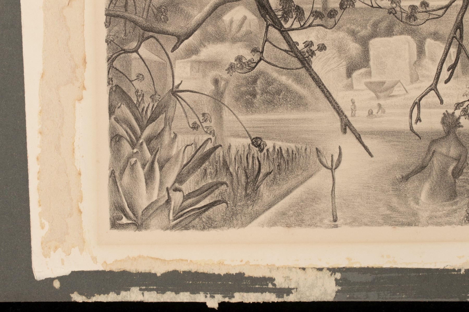 ROSS BRAUGHT (1898-1983) PENCIL SIGNED LITHOGRAPH