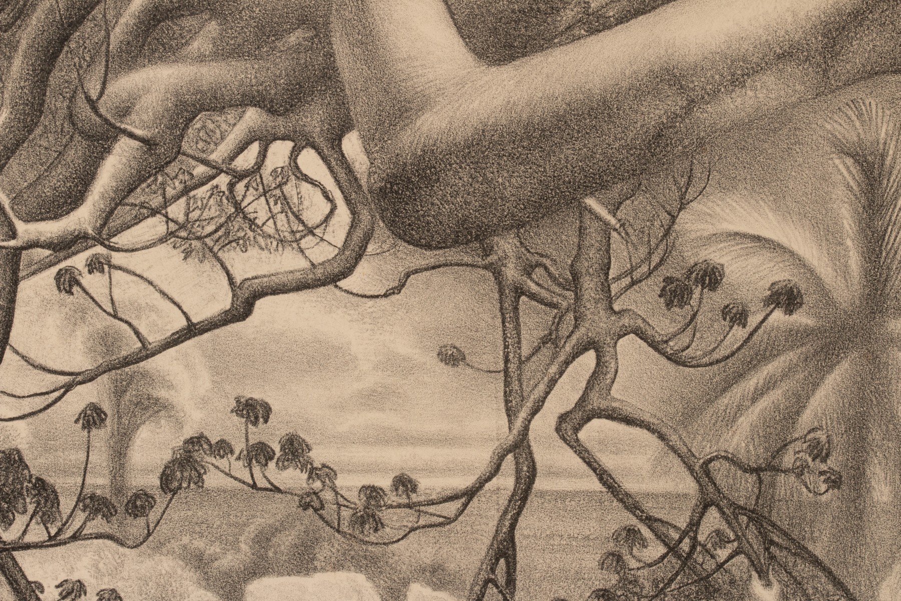 ROSS BRAUGHT (1898-1983) PENCIL SIGNED LITHOGRAPH