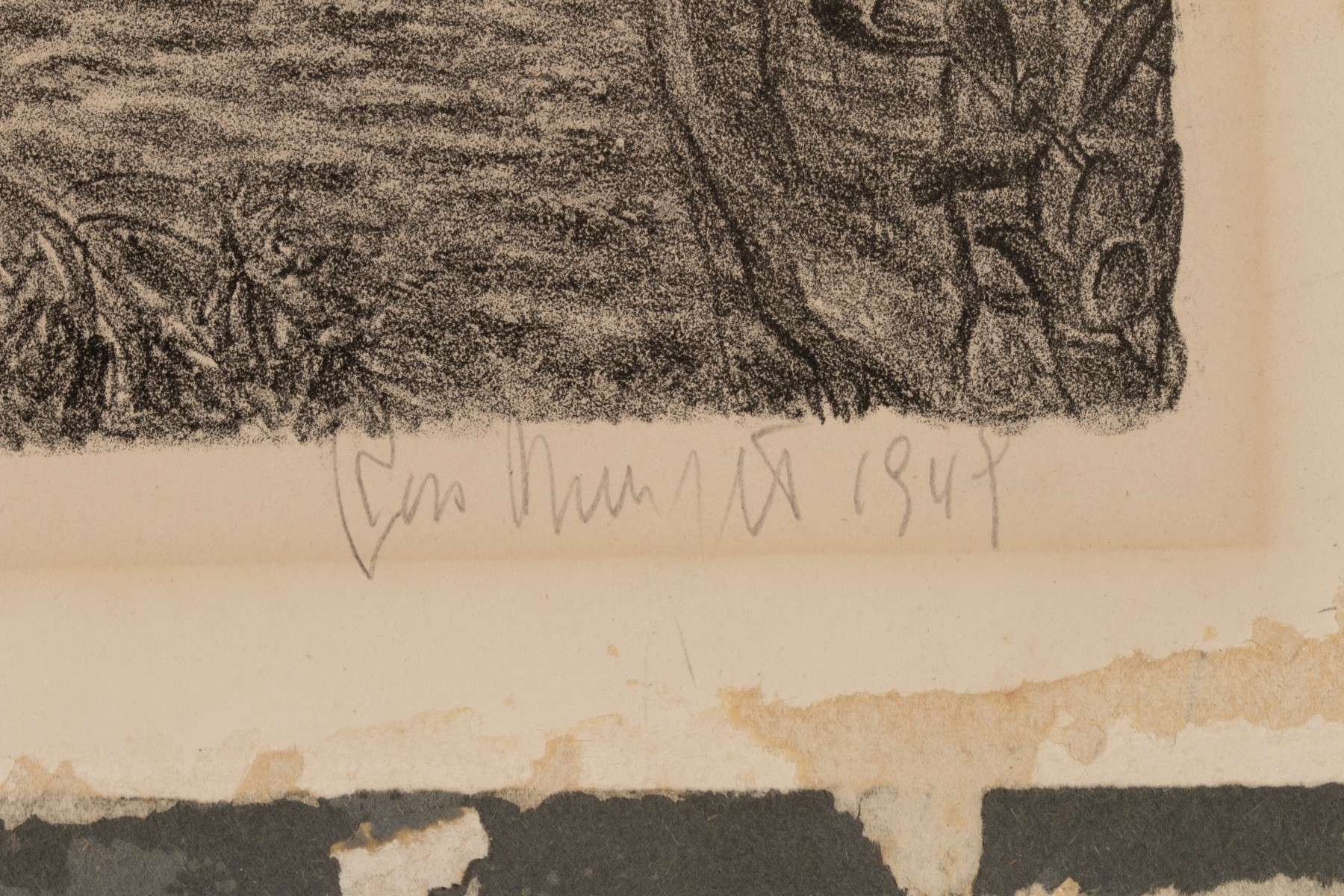 ROSS BRAUGHT (1898-1983) PENCIL SIGNED LITHOGRAPH