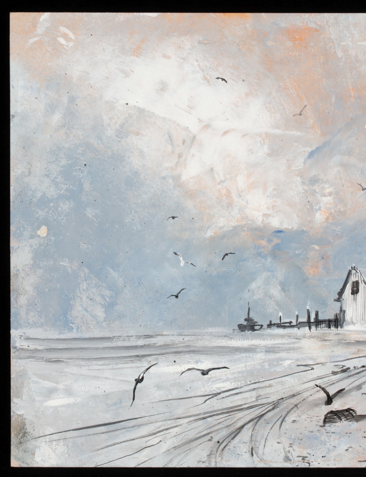 FIVE ORIGINAL WORKS ON PAPER BY JIM RYON (1935-2016)