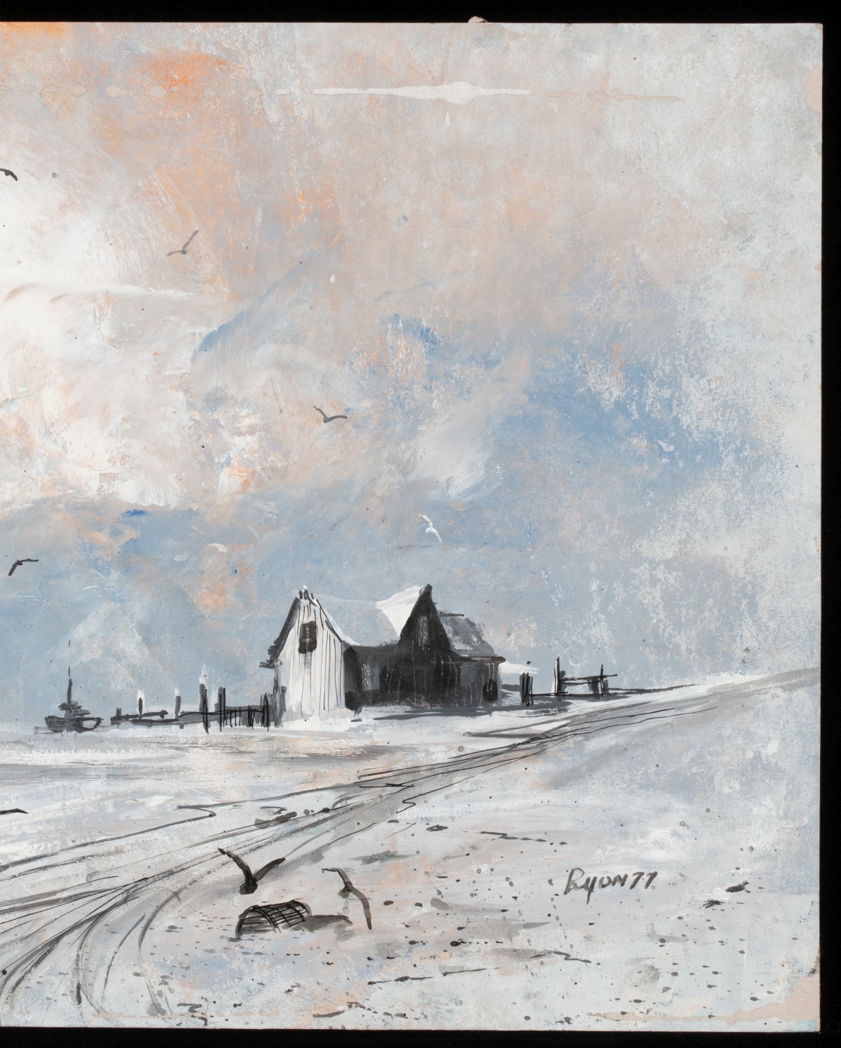 FIVE ORIGINAL WORKS ON PAPER BY JIM RYON (1935-2016)