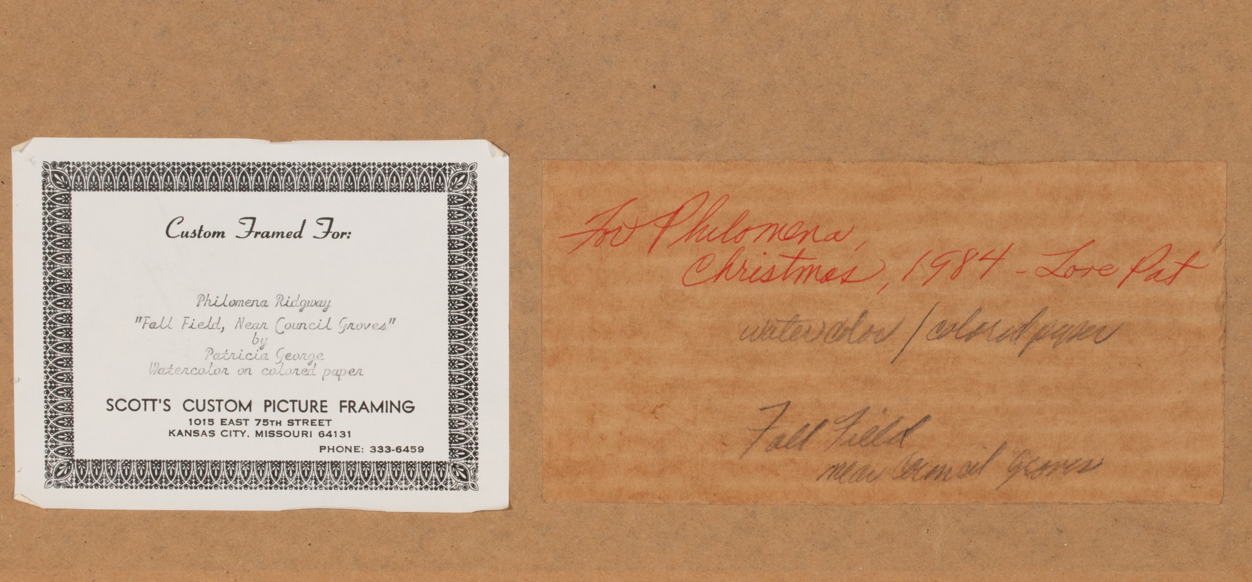 PATRICIA GEORGE AND AVIS CHITWOOD WORKS ON PAPER